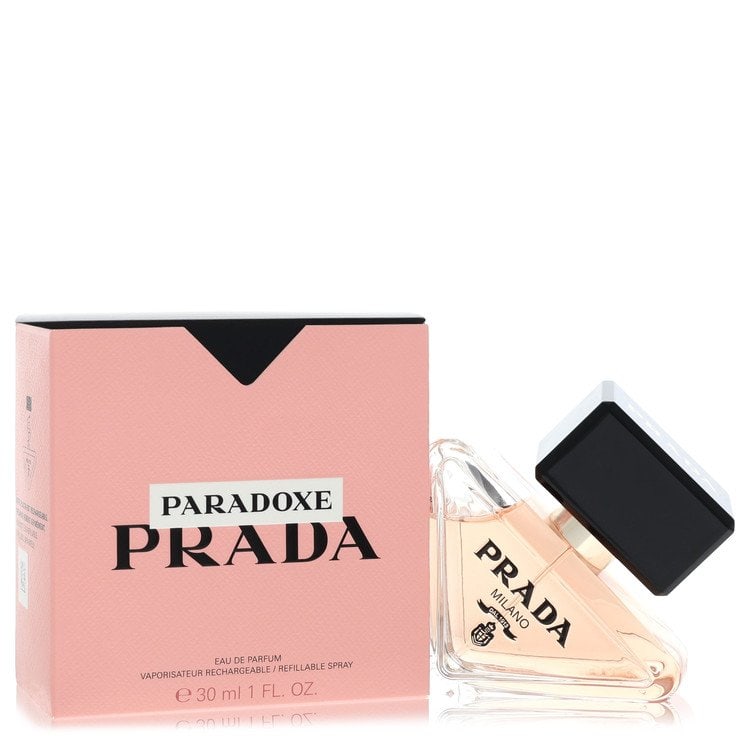 Prada Paradoxe by Prada Eau De Parfum Refillable Spray 1 oz: Prada Paradoxe by Prada Eau De Parfum Refillable Spray 1 oz 1 oz Prada Paradoxe Eau De Parfum Refillable Spray. This women's perfume features the iconic Prada Paradoxe scent, now available in a