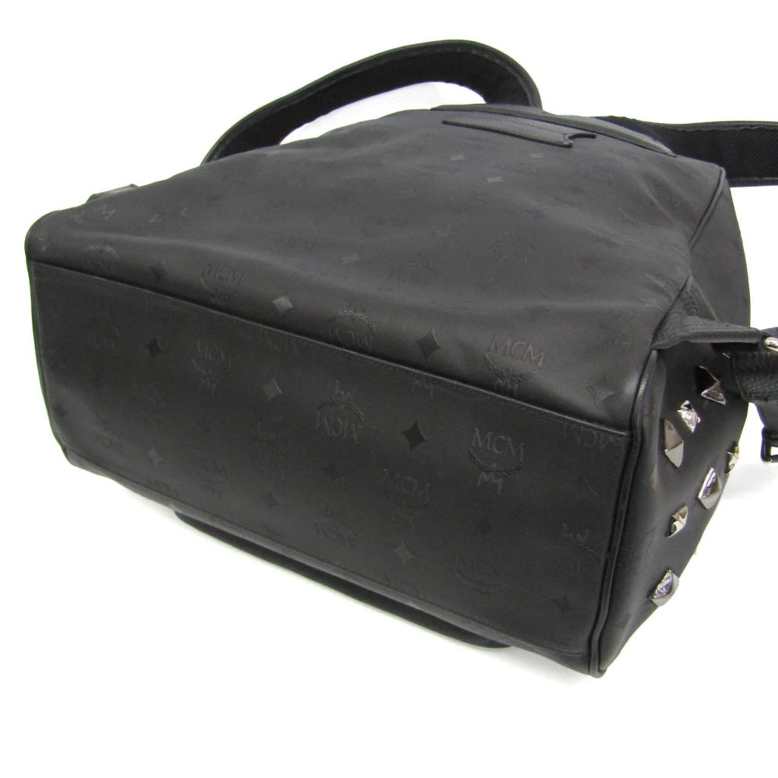 Mcm leather backpack pvc - 5