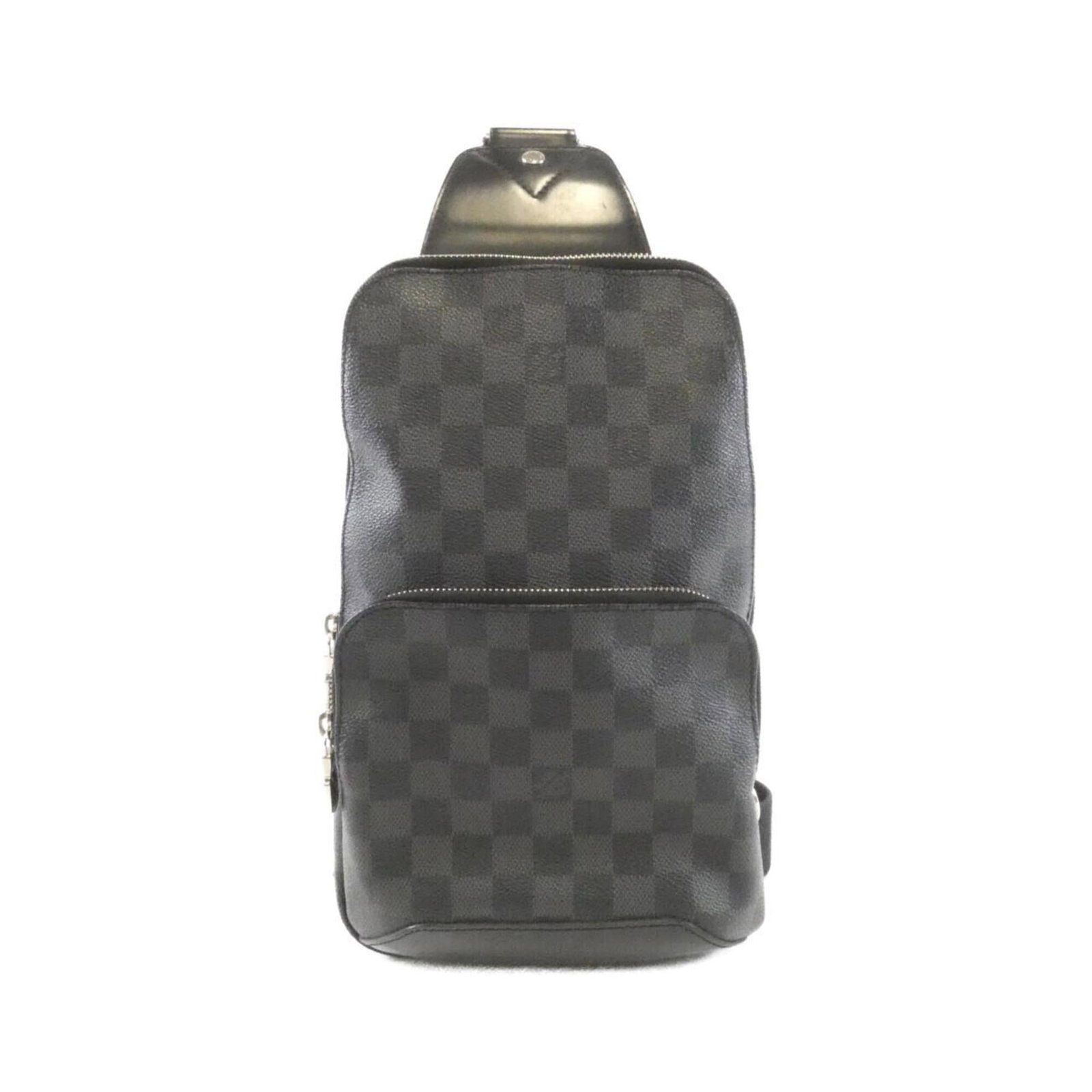 Shoulder bag coated canvas by Louis Vuitton: Shoulder bag coated canvas by Louis Vuitton Coated canvas by Louis Vuitton, featuring the iconic graphite color, provides a sleek and sophisticated look. Made from durable coated canvas, this
