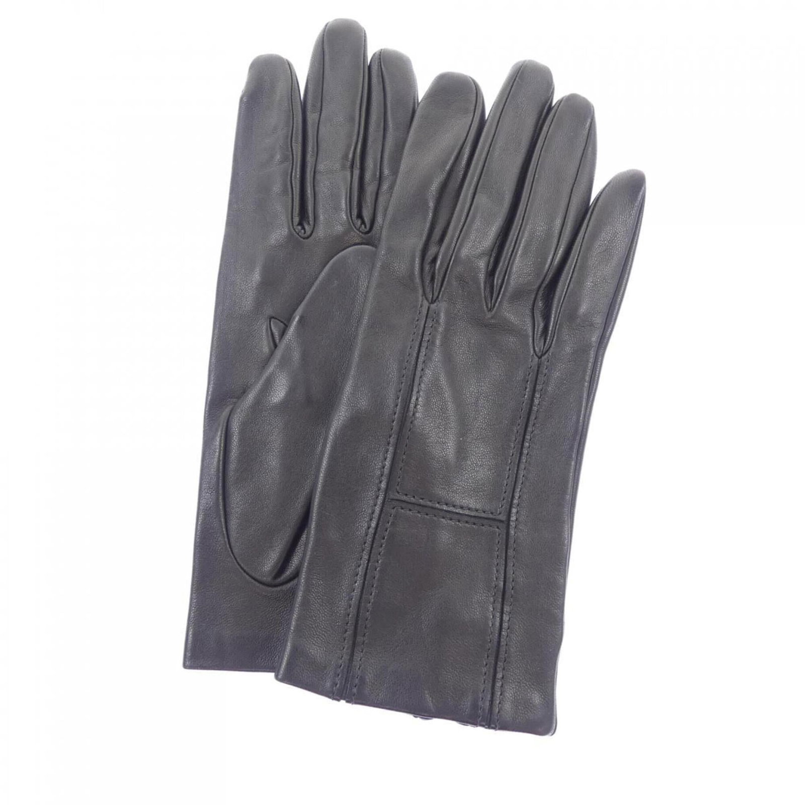 Warm gloves by Hermes: Warm gloves by Hermes Black warm gloves by Hermes, featuring a sleek design with a total length of 21cm and a hand width of 16cm. Made from high-quality materials, these gloves offer warmth and comfor