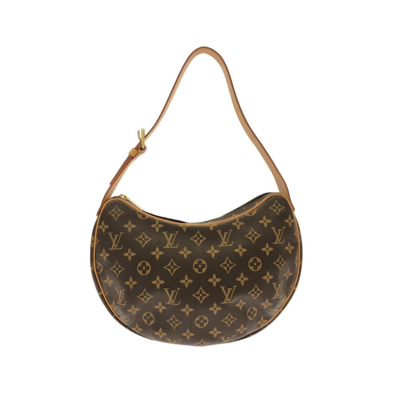 Shoulder bag coated canvas by Louis Vuitton: Shoulder bag coated canvas by Louis Vuitton Coated canvas by Louis Vuitton, featuring the iconic monogram pattern in Marron. This shoulder bag boasts a timeless design with clean lines and a compact