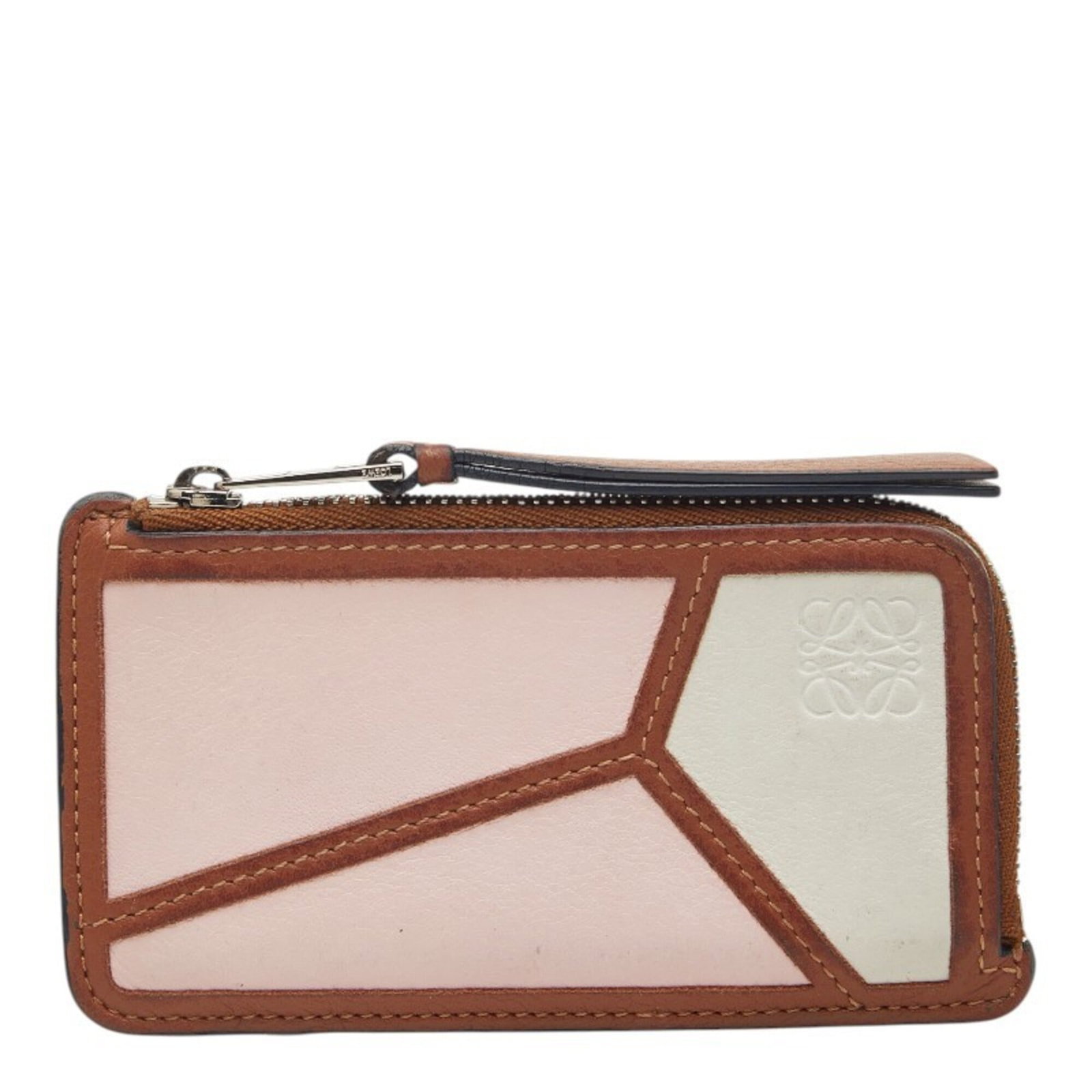 Card case leather from Loewe: Card case leather from Loewe This genuine Loewe card case is crafted from high-quality leather, available in three stylish colors. Measuring 7cm x 12cm x 3mm, it provides a compact and elegant way to