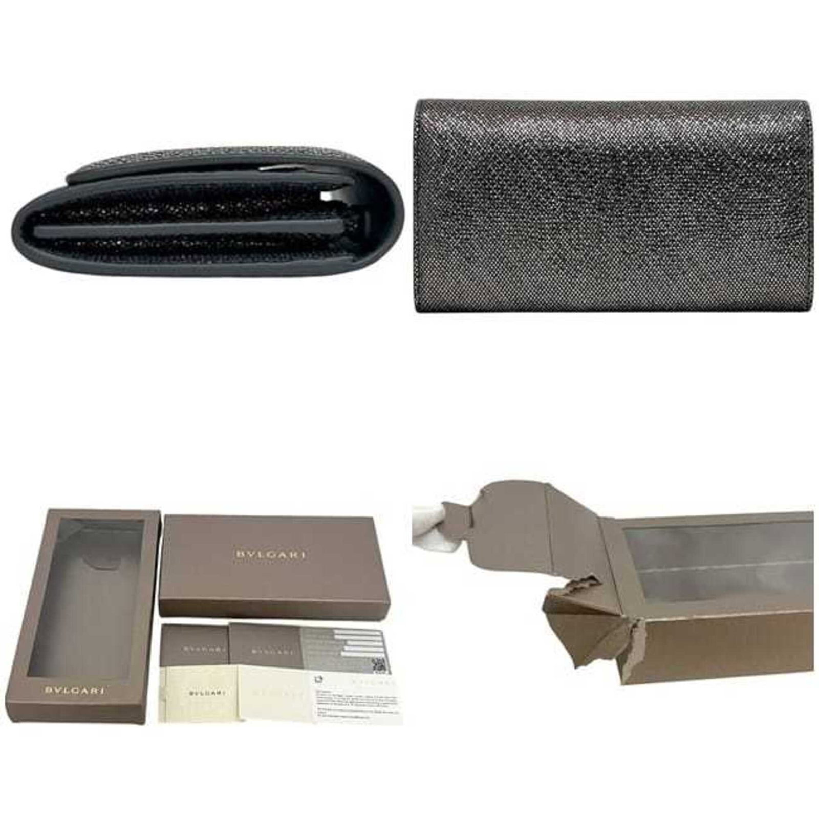 Long Bi fold Wallet Leather - 3