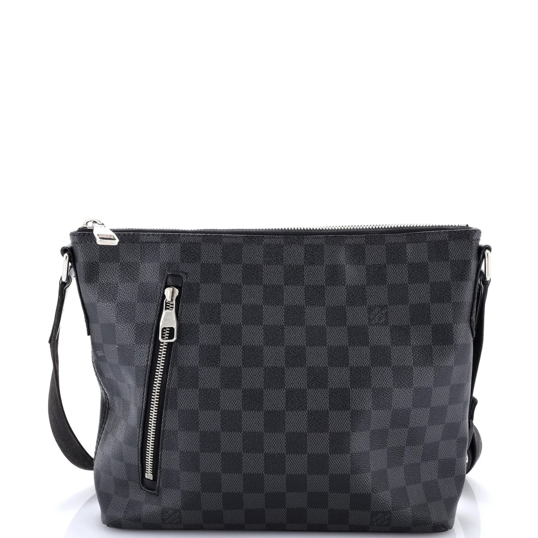 Vuitton Messenger Bag Louis Mick Damier Graphite: Vuitton Messenger Bag Louis Mick Damier Graphite The Louis Vuitton Mick Messenger Bag in Damier Graphite offers a sleek and sophisticated design, with its iconic cross-body style and canvas-coated