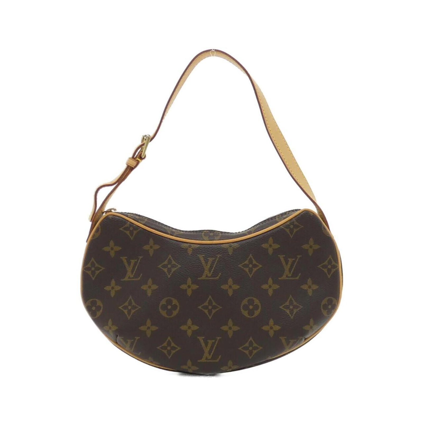 Coated Canvas Shoulder Bag Louis Vuitton: Coated Canvas Shoulder Bag Louis Vuitton Marron Coated Canvas Shoulder Bag from Louis Vuitton, with its classic design and durable coated canvas material. Measuring 14cm x 26cm x 4cm, this stylish