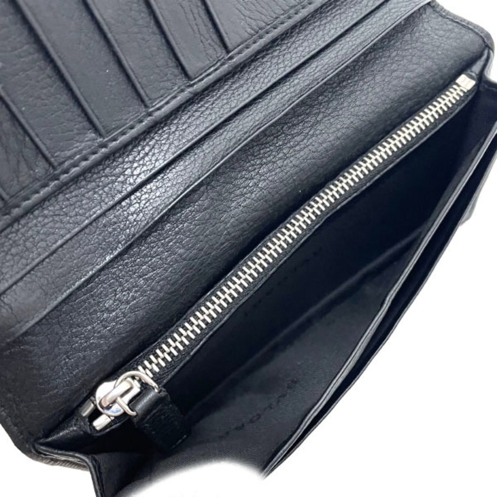 Long Bi fold Wallet Leather - 7