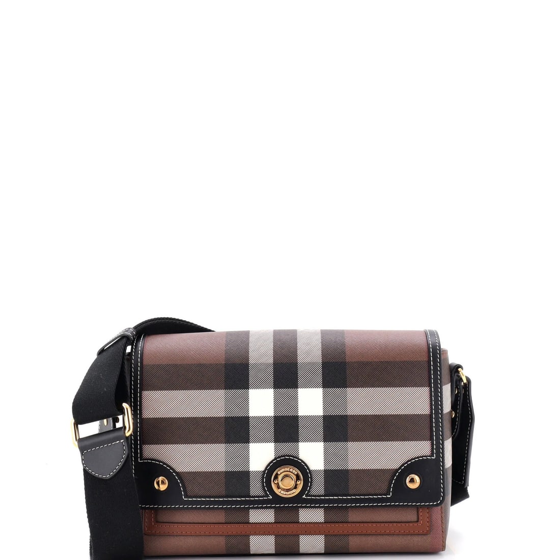 Canvas leather bag medium check crossbody Burberry note: Canvas leather bag medium check crossbody Burberry note Canvas leather bag with medium check crossbody design from Burberry, featuring black exterior and interior. This stylish medium-sized bag