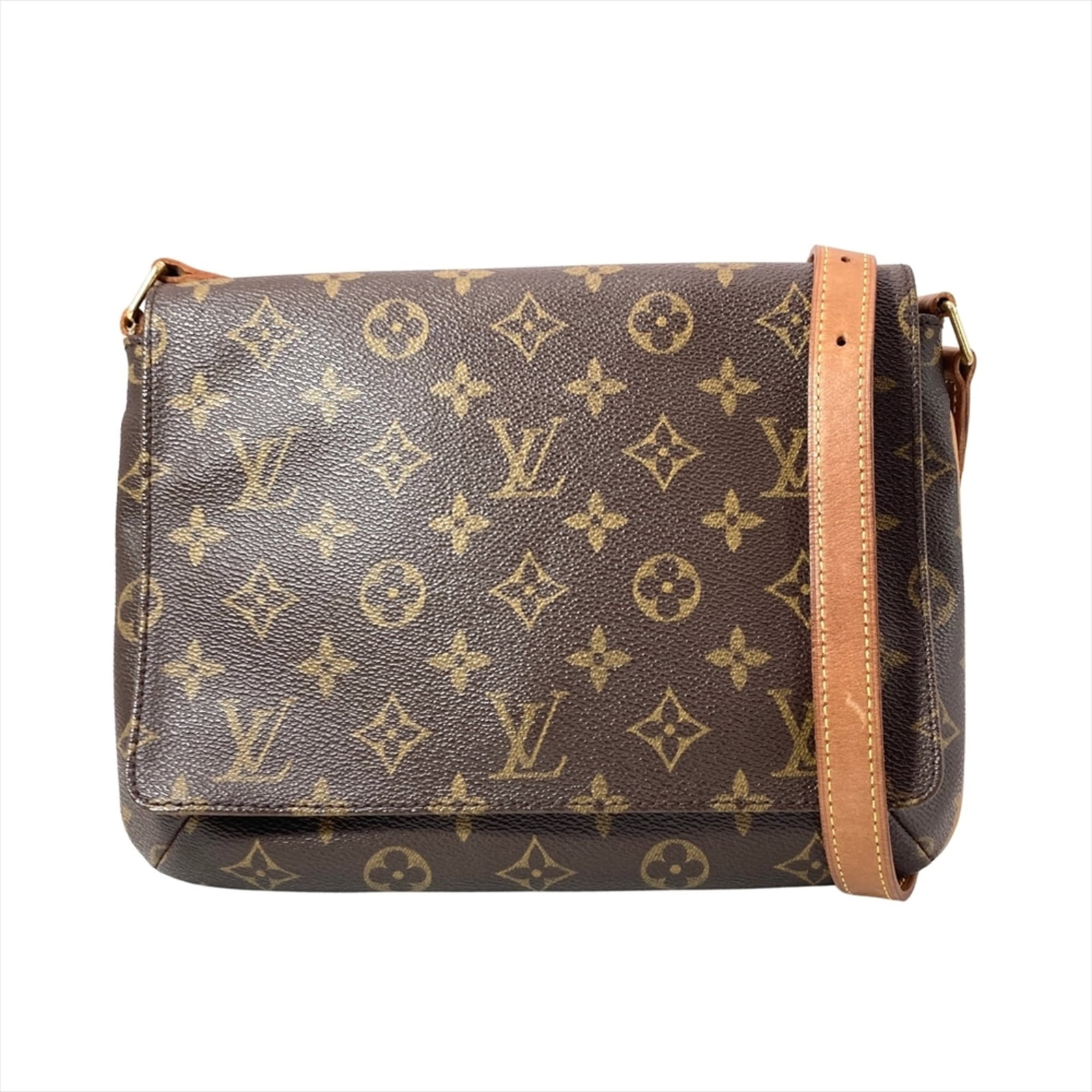 Shoulder Bag Monogram By Louis Vuitton: Shoulder Bag Monogram By Louis Vuitton Monogrammed luxury at its finest, this Louis Vuitton shoulder bag boasts the iconic Monogram pattern in rich brown hues. Featuring a spacious open pocket and