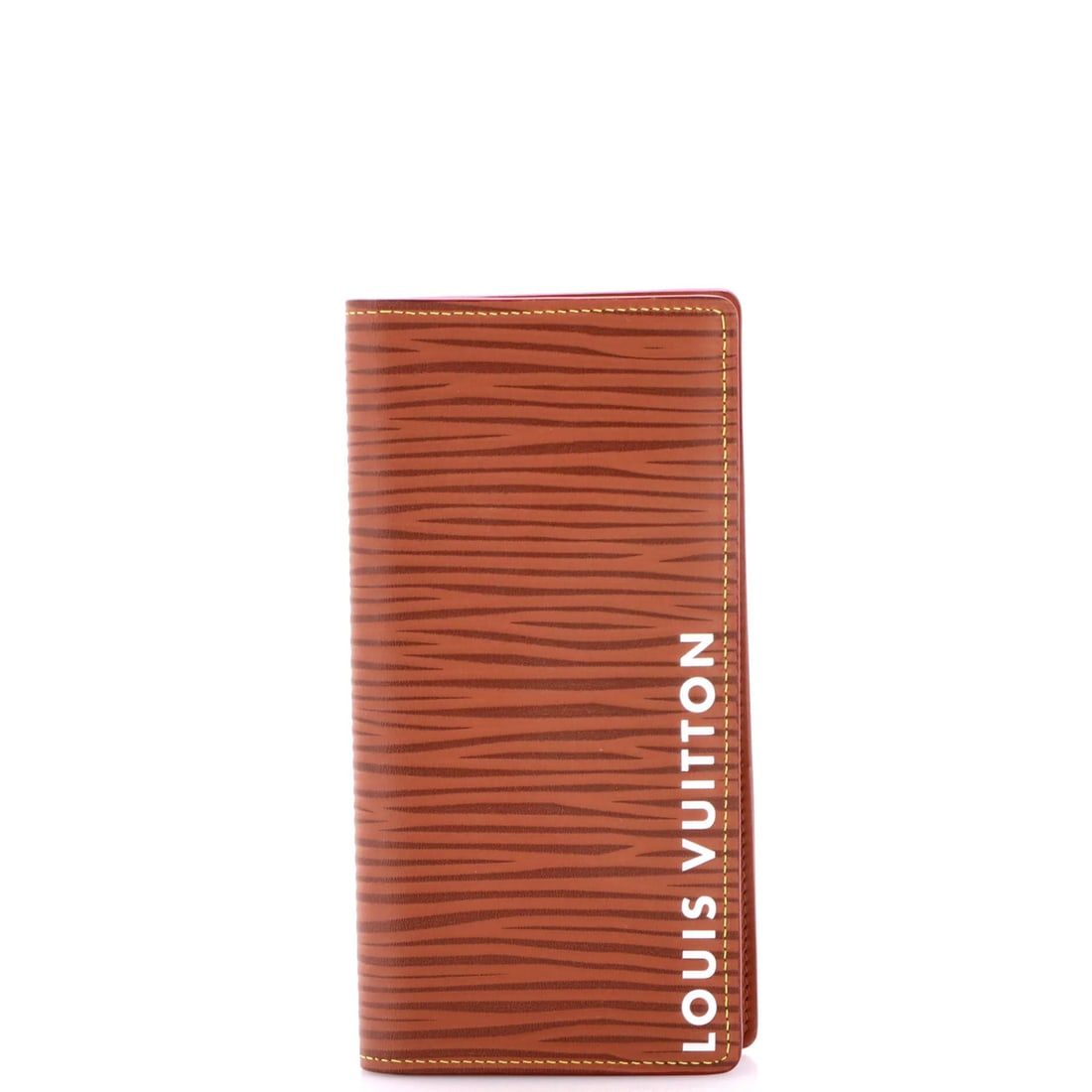 Epi Leather Louis Vuitton Brazza XL Wallet: Epi Leather Louis Vuitton Brazza XL Wallet Brown Epi Leather Louis Vuitton Brazza XL Wallet with silver hardware, featuring a classic design and premium leather construction. Measuring 4" in height,