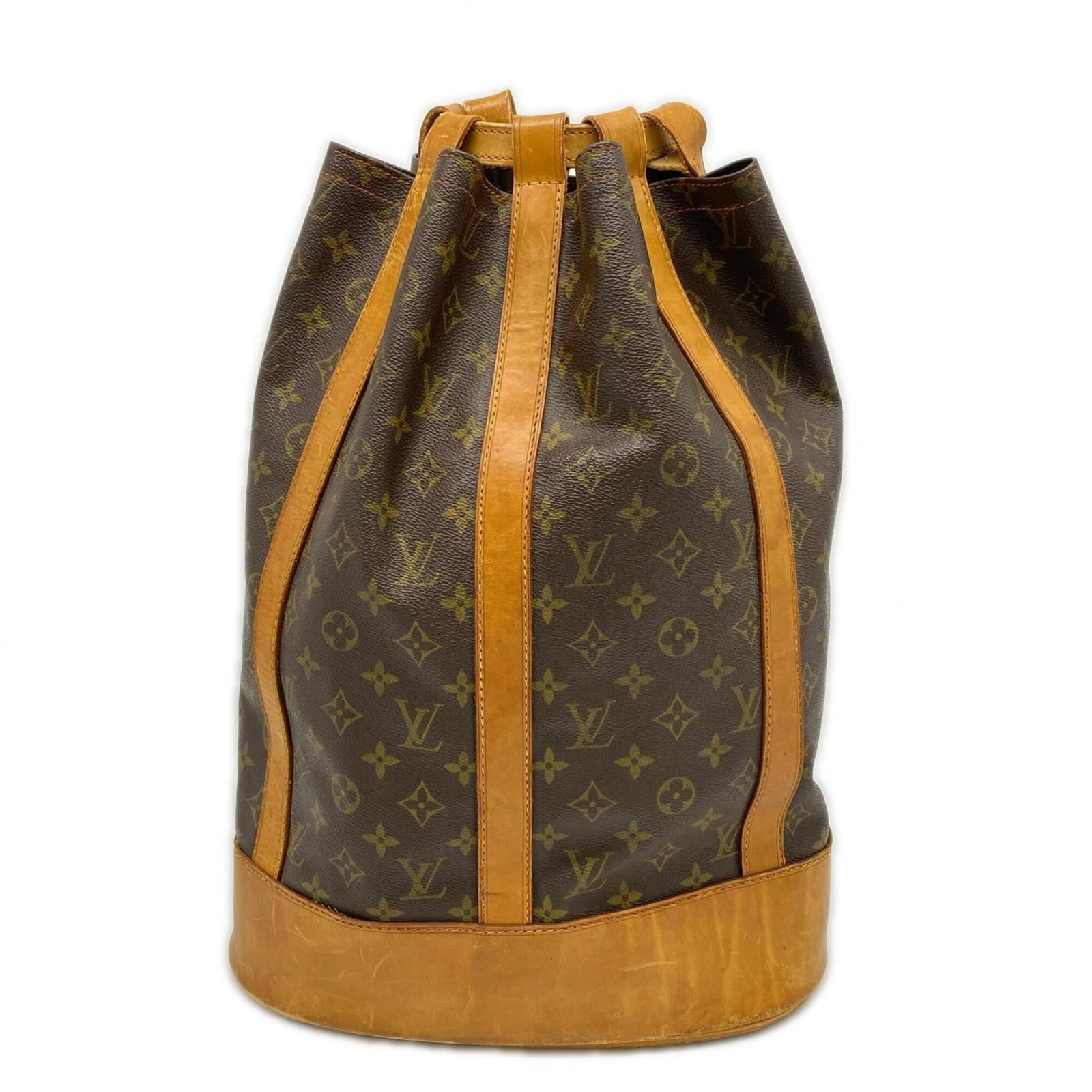 Shoulder Bag Leather Monogram Louis Vuitton: Shoulder Bag Leather Monogram Louis Vuitton Monogrammed leather shoulder bag from Louis Vuitton, crafted in France with a classic brown monogram design. The bag measures 43cm x 33cm x 17cm and feature