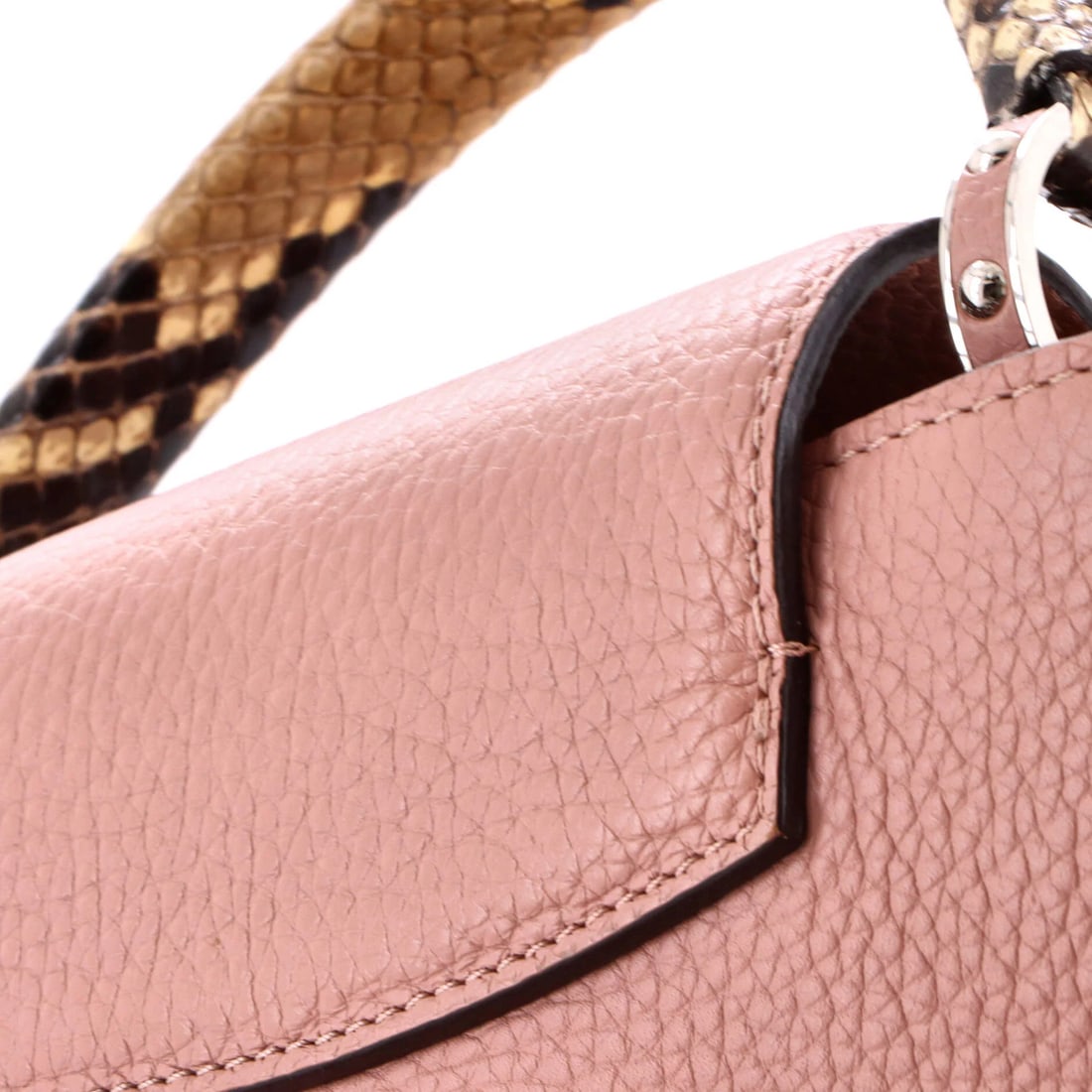 Capucines Bag Leather with Louis Vuitton Python - 7