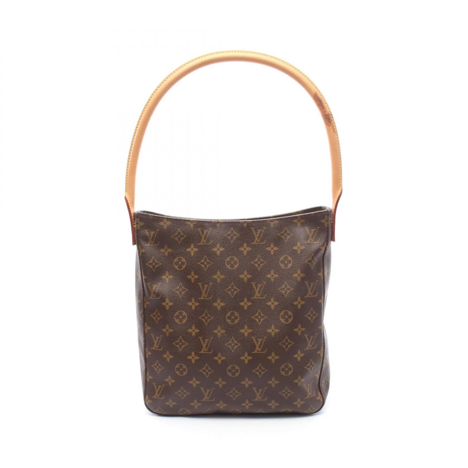 Shoulder Bag Coated Canvas Leather Louis Vuitton: Shoulder Bag Coated Canvas Leather Louis Vuitton The Louis Vuitton Shoulder Bag features a unique combination of coated canvas and leather, creating a distinctive look. Measuring 31cm x 28.5cm x 11cm,