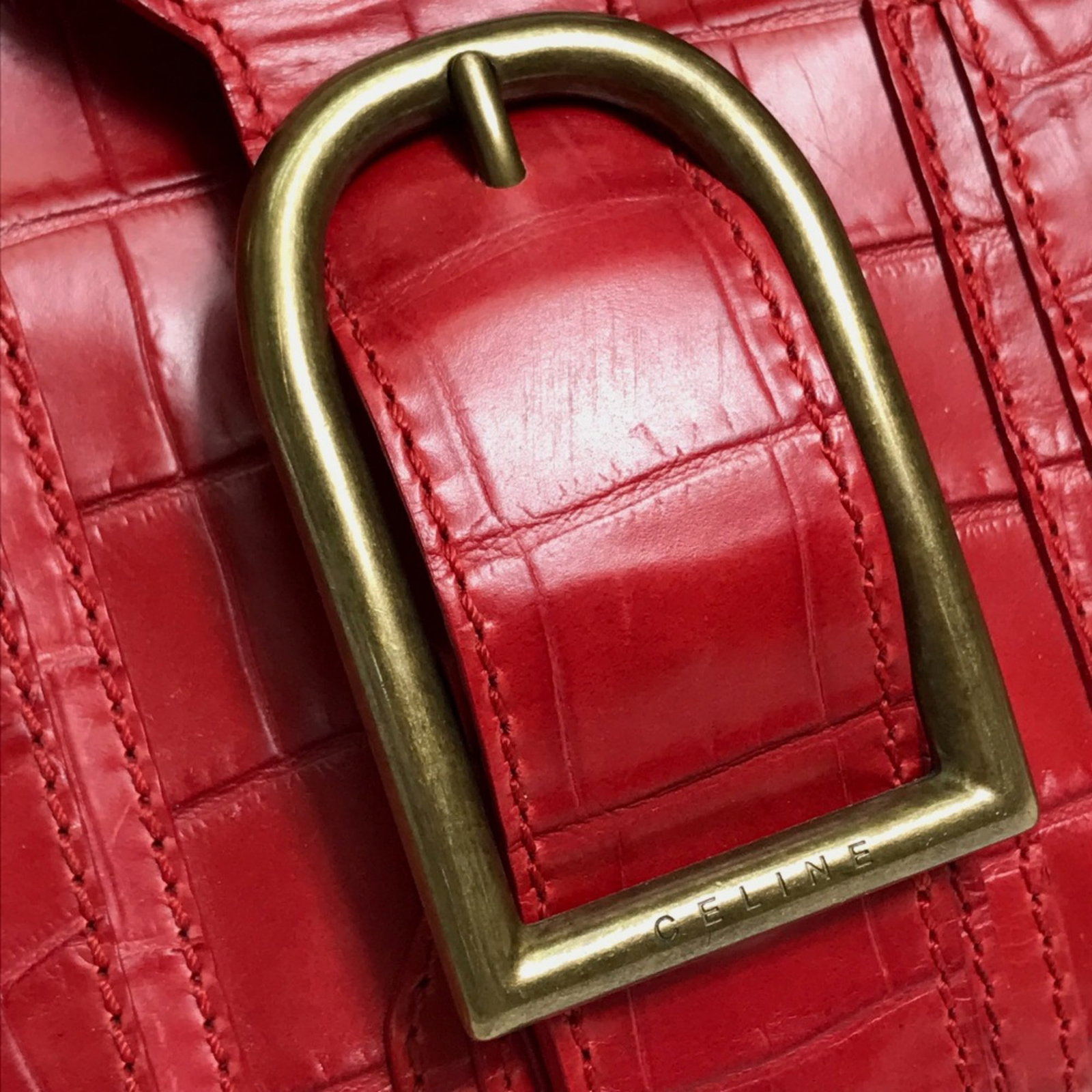 Handbag Celine Leather - 7