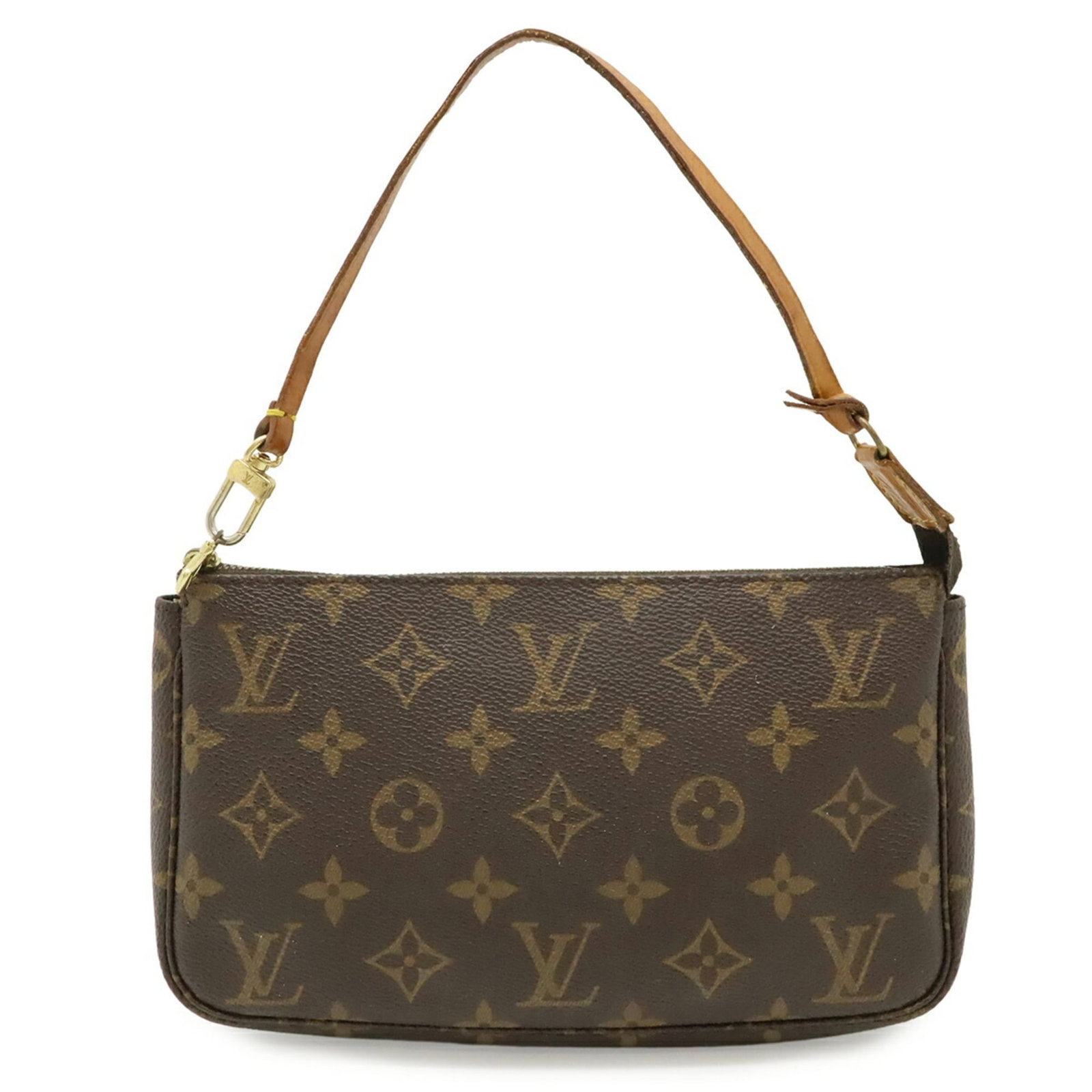 Handbag Monogram Vuitton Louis Pochette: Handbag Monogram Vuitton Louis Pochette Brown Monogram Louis Vuitton Pochette Handbag. Made with monogram material, this pochette features the iconic Louis Vuitton design. Weighing just 100g, it's a