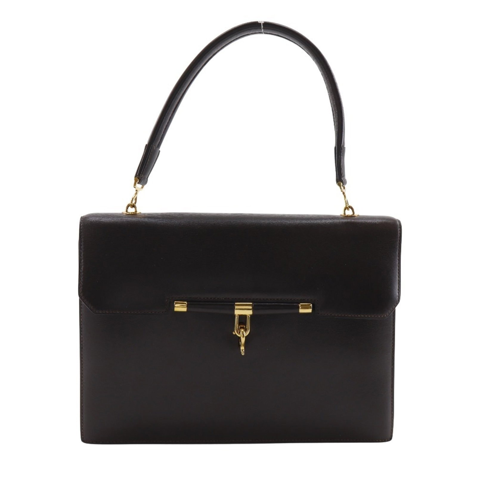 Calf Leather Handbag Hermes: Calf Leather Handbag Hermes Box calf leather construction provides durability and a rich, luxurious feel. This brown handbag features a classic design with clean lines and a compact size, making it