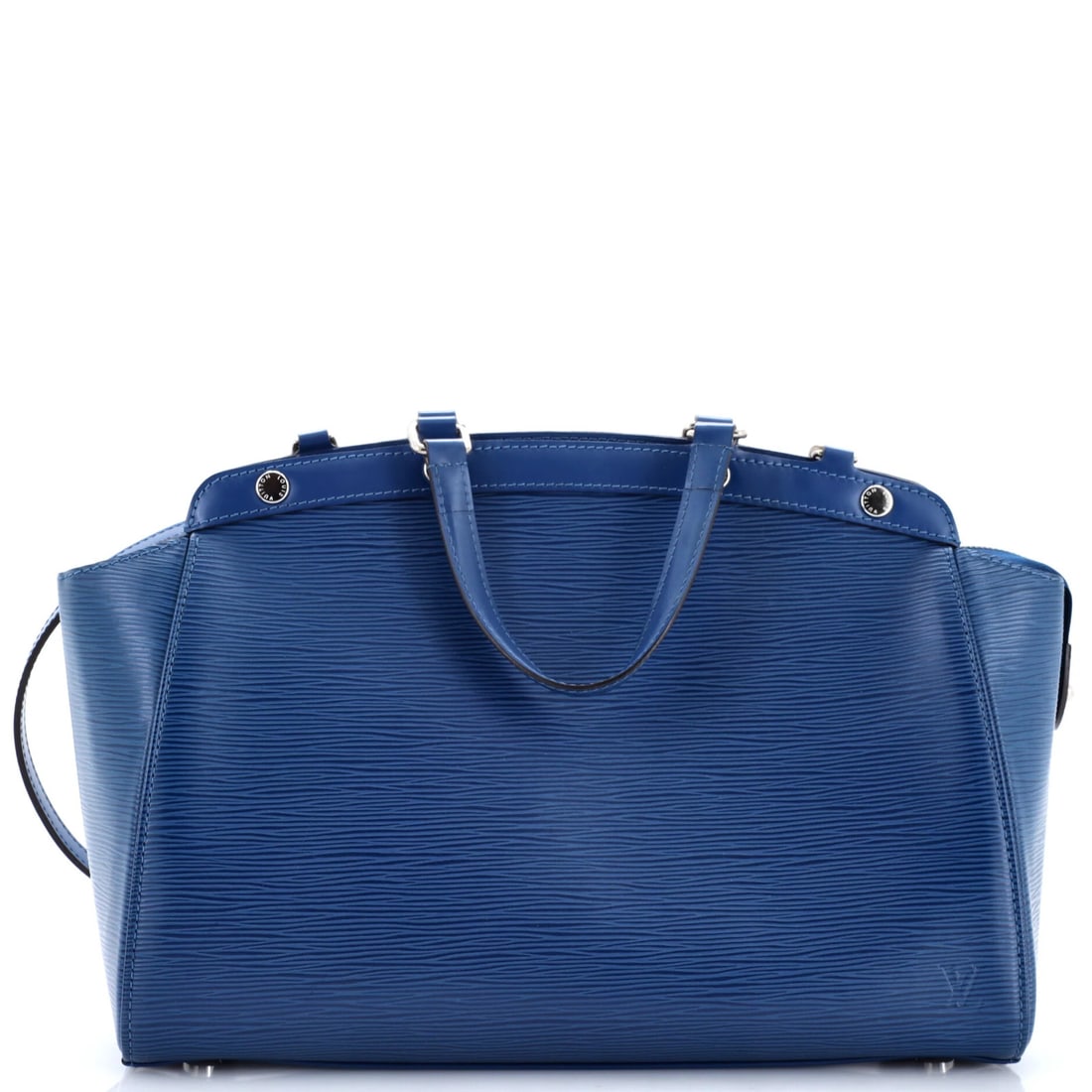 Louis Vuitton Brea Handbag Epi Leather: Louis Vuitton Brea Handbag Epi Leather The Louis Vuitton Brea Handbag Epi Leather is a stylish and classic satchel with a rich blue exterior, complemented by a matching interior. Measuring 9.5" in
