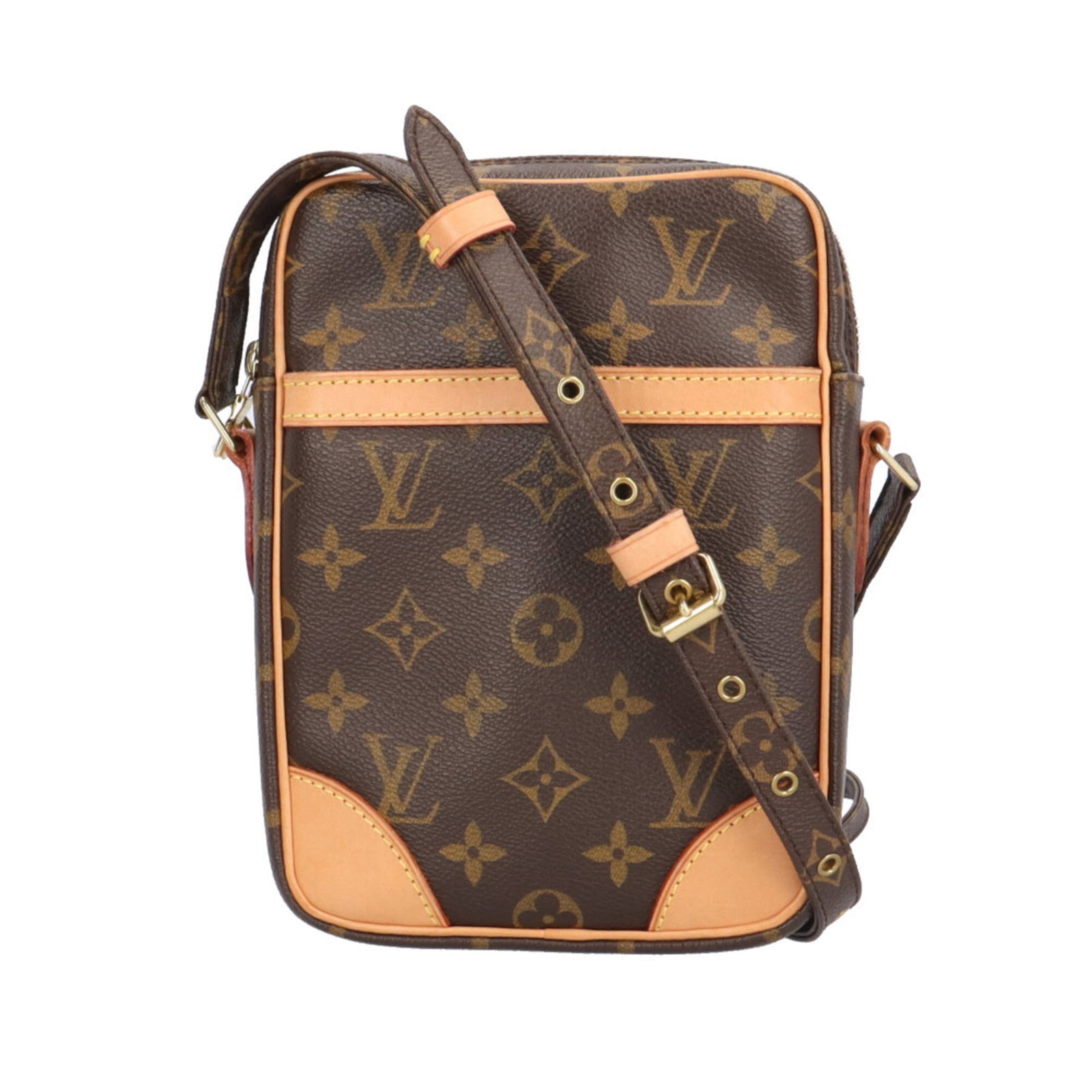 Shoulder bag Monogram Louis Vuitton: Shoulder bag Monogram Louis Vuitton Monogram Louis Vuitton shoulder bag in rich brown, featuring the iconic monogram pattern and a sturdy zipper closure. Made from high-quality materials, this