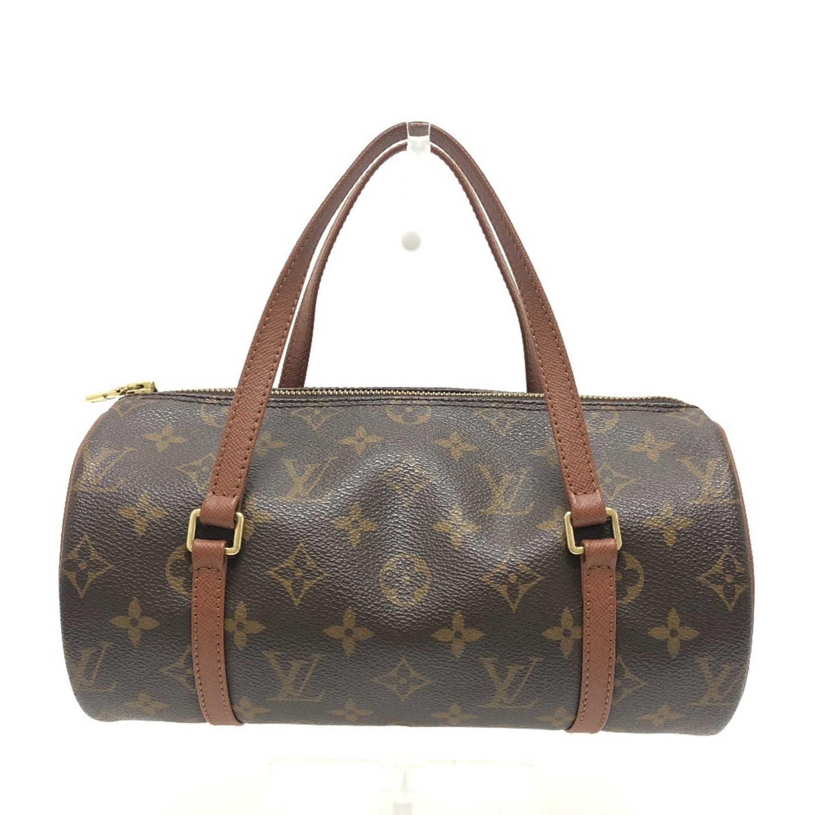 Louis Vuitton Handbag Monogram: Louis Vuitton Handbag Monogram Monogrammed with the iconic Louis Vuitton design, this brown monogram handbag features a classic size and timeless style. Made from high-quality materials, its sturdy