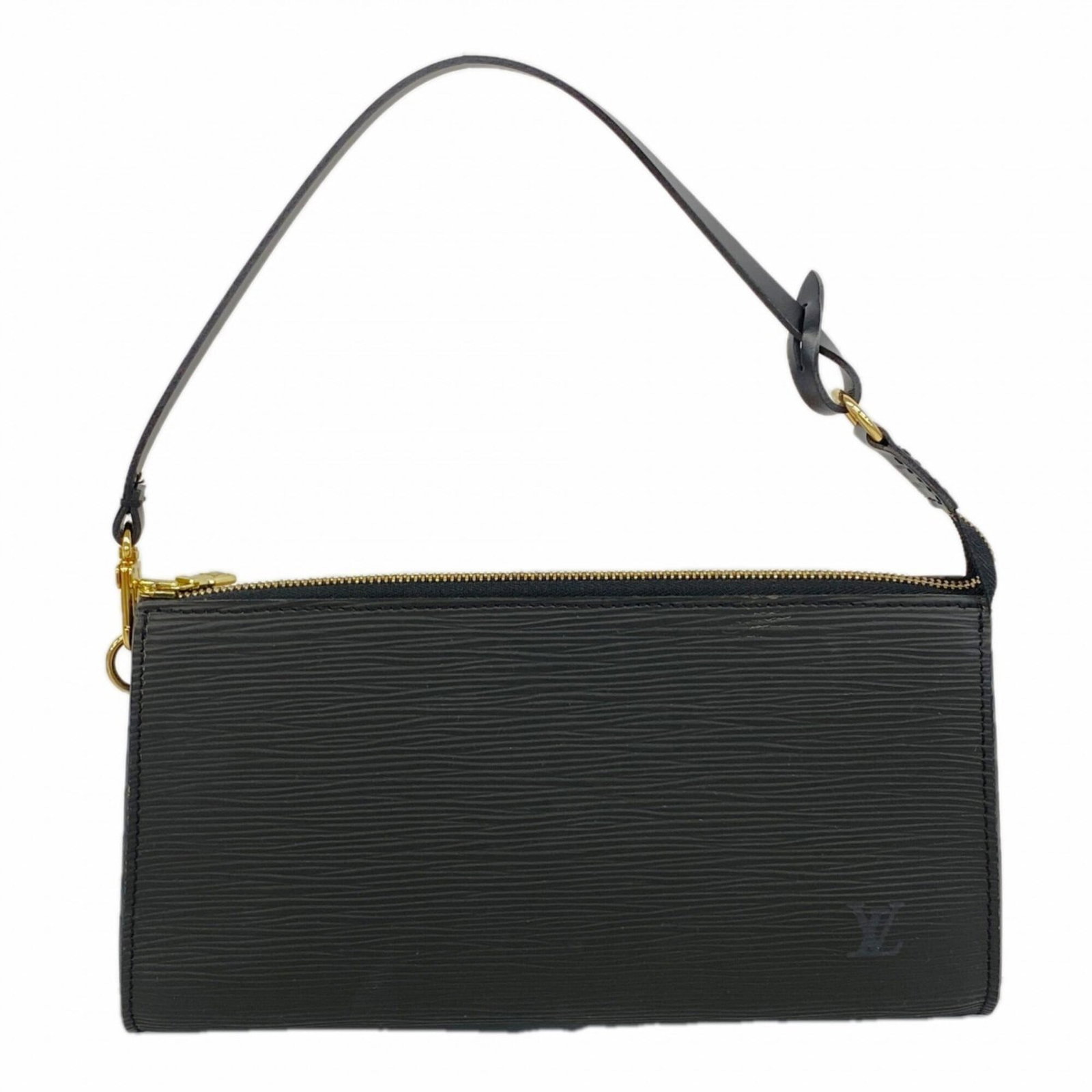 Vuitton Pouch Louis: Vuitton Pouch Louis Noir Louis Vuitton Pouch with sleek design and classic style, measuring 12cm x 24cm x 3cm. This women's pouch features a timeless black color and signature monogram pattern,