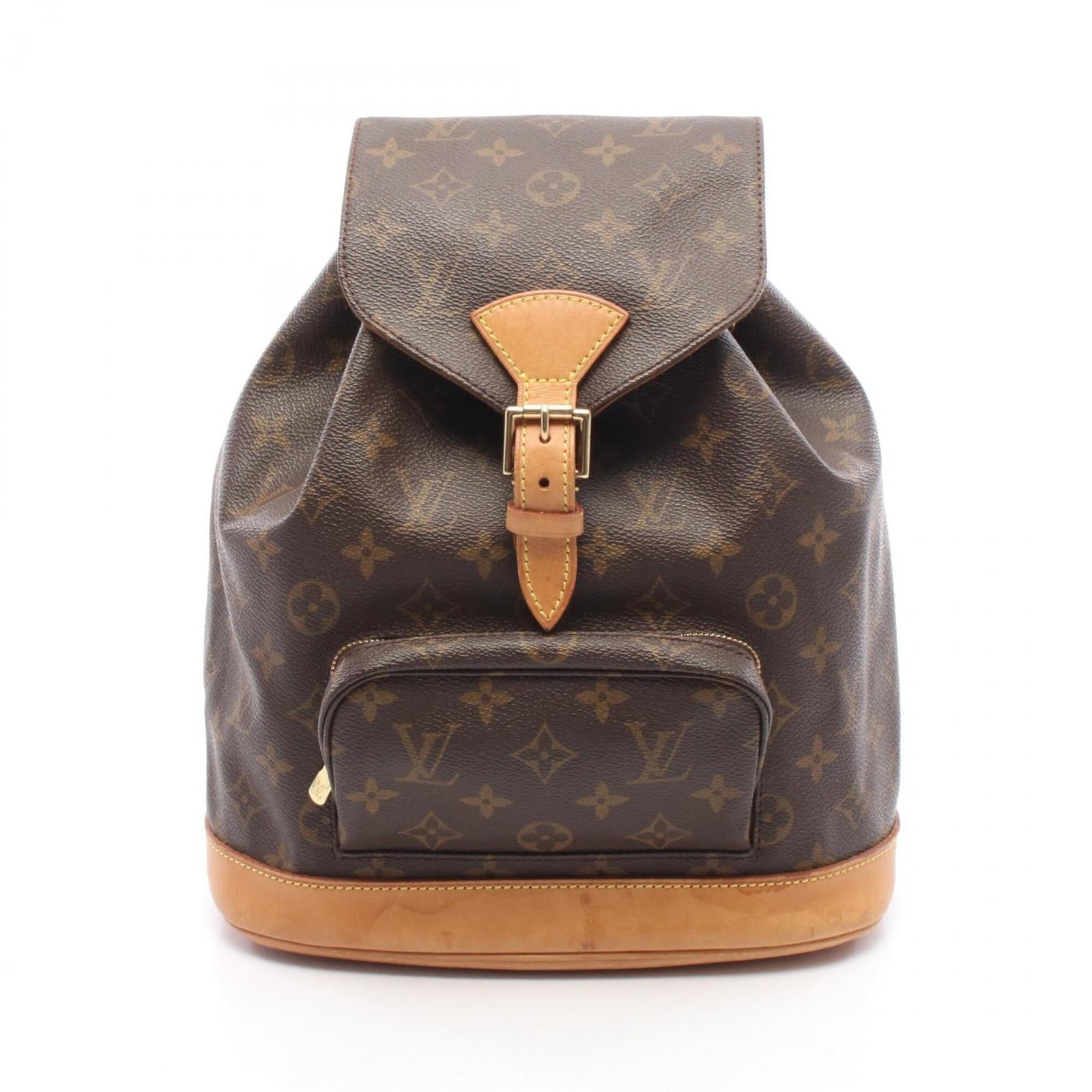 Canvas Leather Coated Backpack Handbag Louis Vuitton (1 of 12)