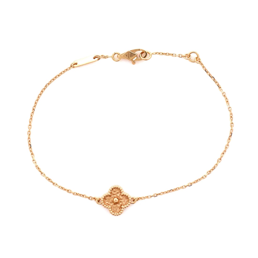 Van Cleef Arpels Alhambra Sweet 18K Gold Rose: Van Cleef Arpels Alhambra Sweet 18K Gold Rose 18K Rose Gold Alhambra Sweet Bracelet - A stunning piece from Van Cleef & Arpels, featuring the iconic Alhambra design in 18K rose gold. The bracelet boas