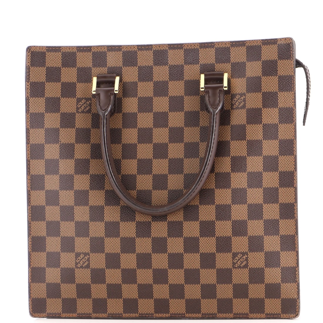 Louis Vuitton Damier GM Sac Bag Plat Venice: Louis Vuitton Damier GM Sac Bag Plat Venice Brown Louis Vuitton Damier GM Sac Bag Plat Venice in great condition, featuring scuffs and minor creases on the exterior and a light odor inside. This class
