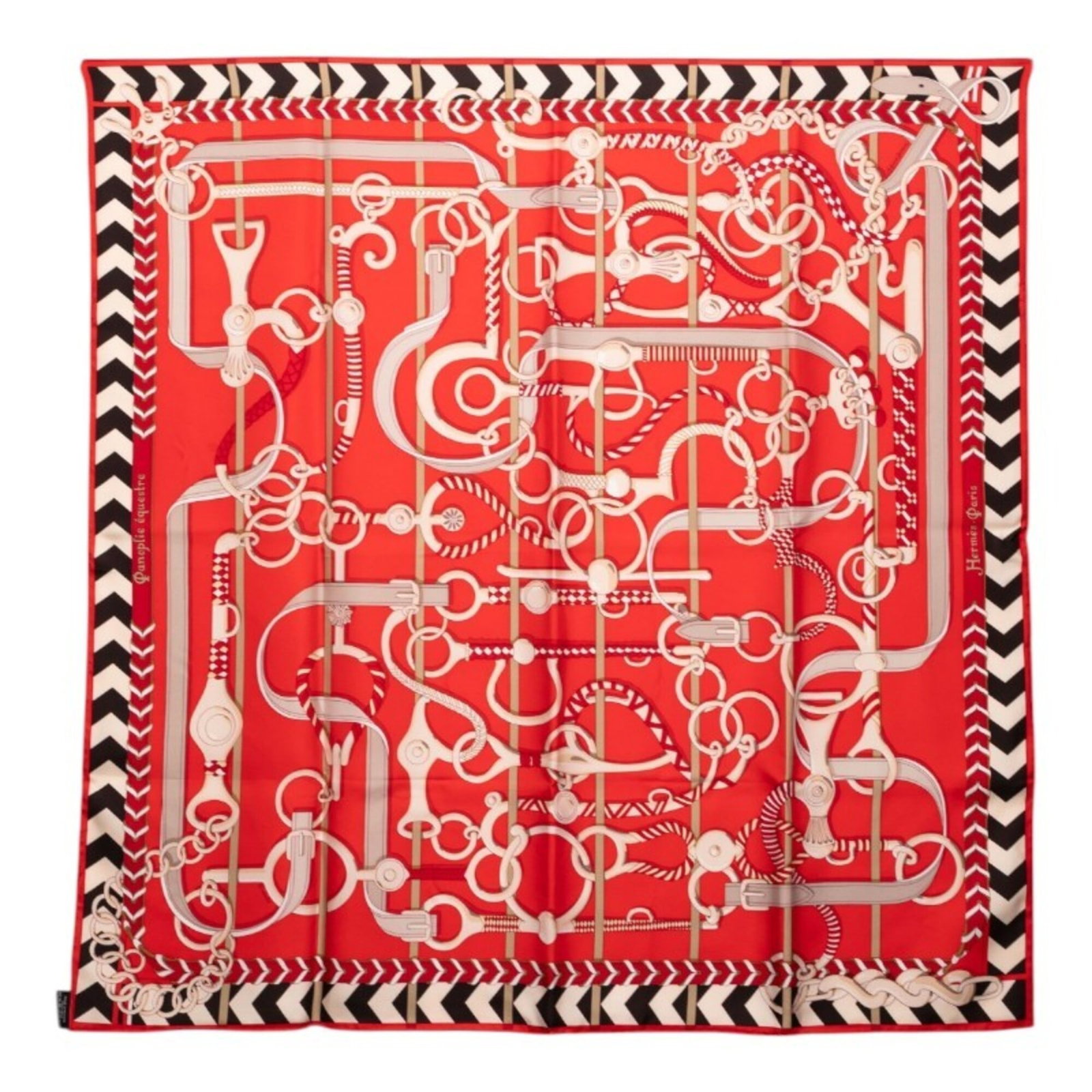 Hermes Silk Scarf: Hermes Silk Scarf Silk from the renowned French house, this Hermes scarf boasts a vibrant multi-color design with a striking red accent. Measuring 87cm x 88cm, its elegant size makes it perfect for ad
