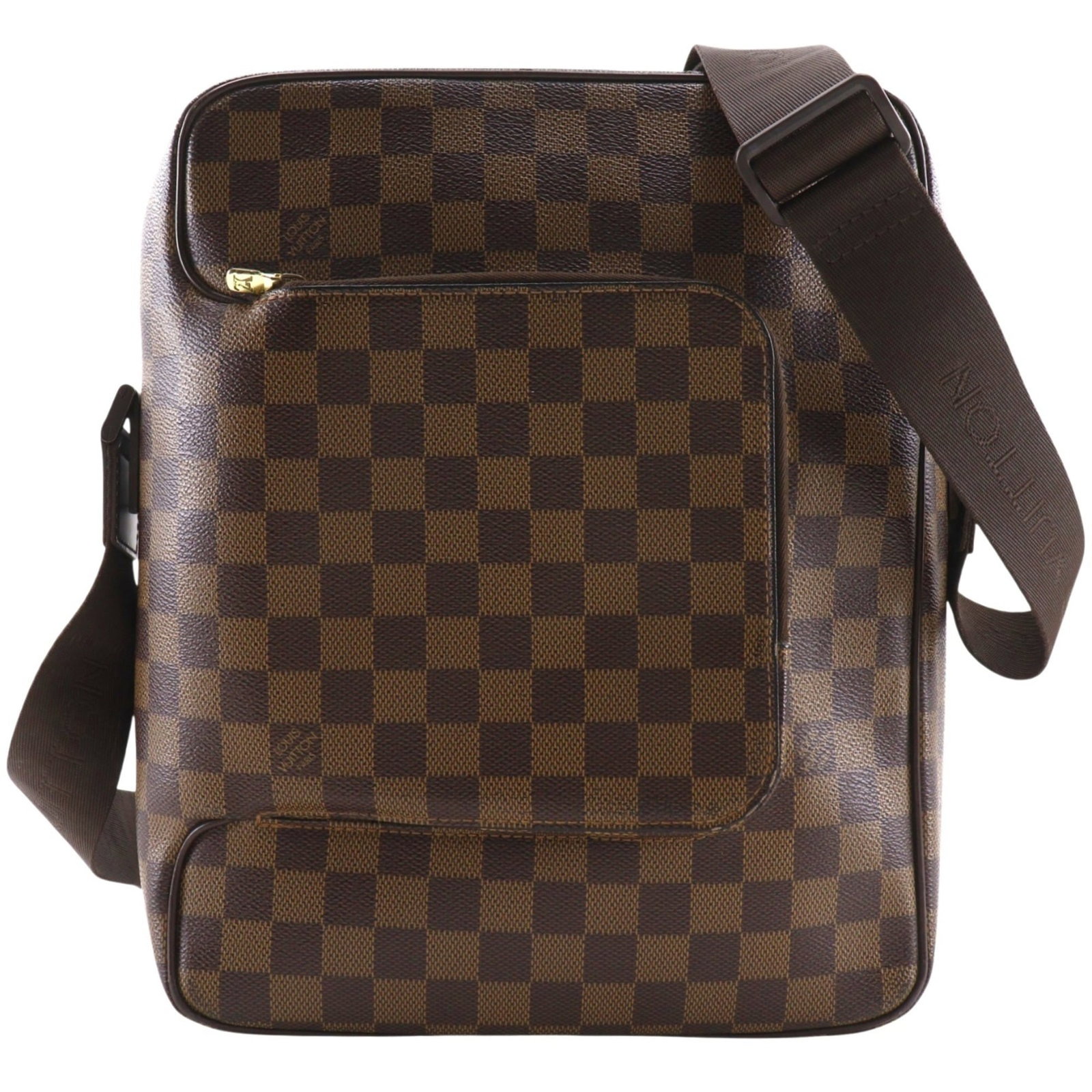 Shoulder Bag Damier Canvas by Louis Vuitton: Shoulder Bag Damier Canvas by Louis Vuitton Damier Canvas by Louis Vuitton, a timeless and iconic design, features the classic Damier pattern in brown on high-quality canvas. This shoulder bag measure