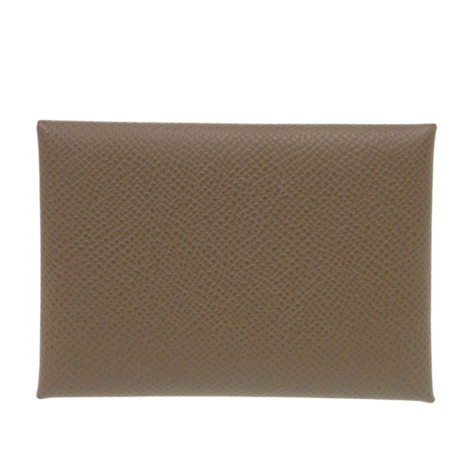 Hermes Card Case Epsom Leather: Hermes Card Case Epsom Leather Etoupe gray Epsom leather card case from Hermes, measuring 7cm x 10cm x 2cm. This compact case features high-quality materials and a sleek design. The signature bears no