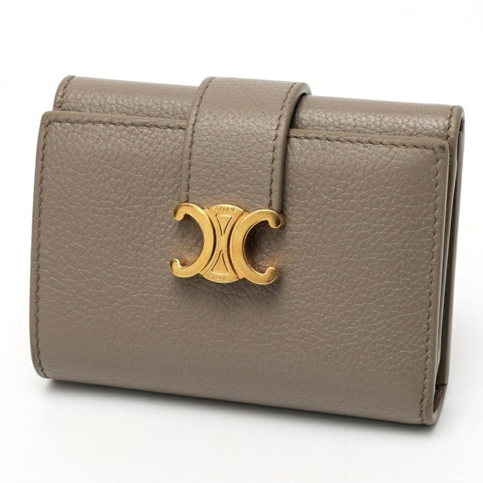 Celine fold wallet Tri: Celine fold wallet Tri Celine fold wallet Tri in excellent condition, measuring 8cm x 10.5cm x 2cm, features a sleek tri-fold design from Italy. The signature Celine logo adds a touch of