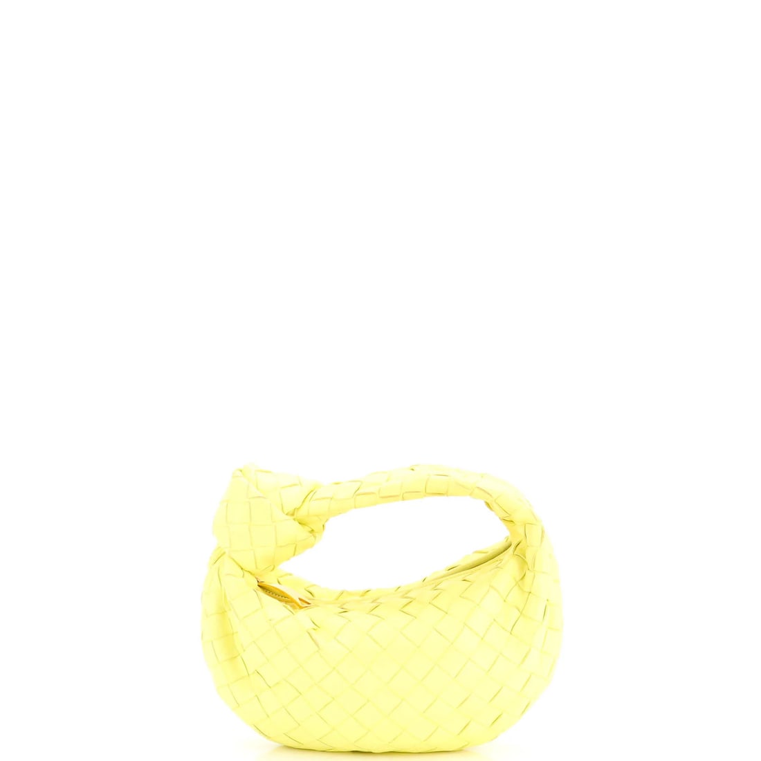 Mini Hobo Nappa Intrecciato BV Jodie Bottega: Mini Hobo Nappa Intrecciato BV Jodie Bottega The Bottega Veneta Mini Hobo Nappa Intrecciato BV Jodie features a vibrant yellow exterior with intricate leather intrecciato details, making it a