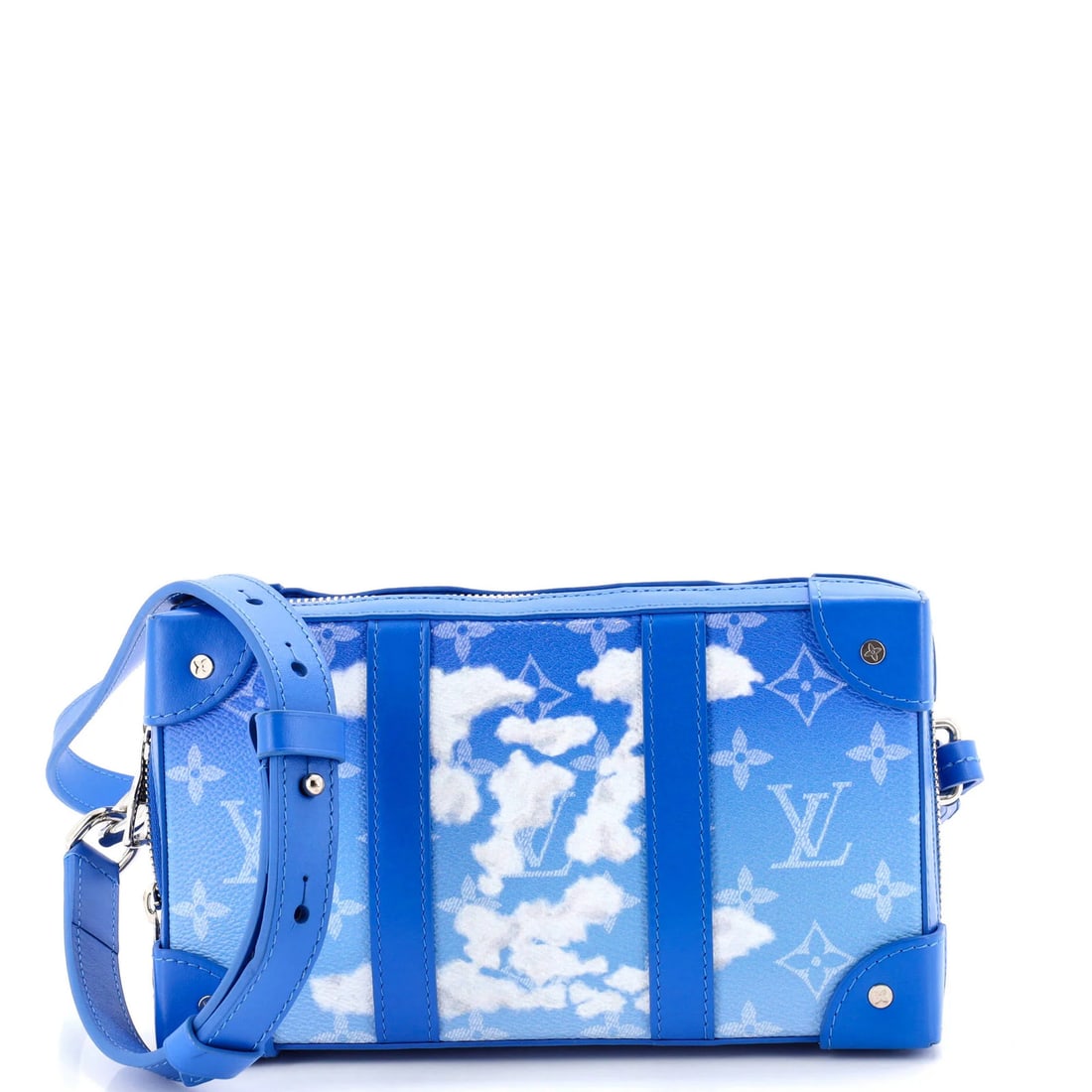 Soft trunk wallet limited edition monogram clouds Louis: Soft trunk wallet limited edition monogram clouds Louis Soft Trunk Wallet Limited Edition Monogram Clouds Louis Vuitton features a canvas coated leather exterior in blue, adorned with the iconic
