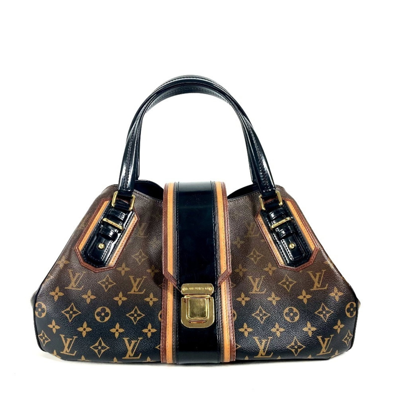 Canvas bag shoulder bag Louis Vuitton Boston: Canvas bag shoulder bag Louis Vuitton Boston Canvas bag shoulder bag Louis Vuitton Boston in black and brown, featuring a classic design with clean lines and a spacious interior. This stylish