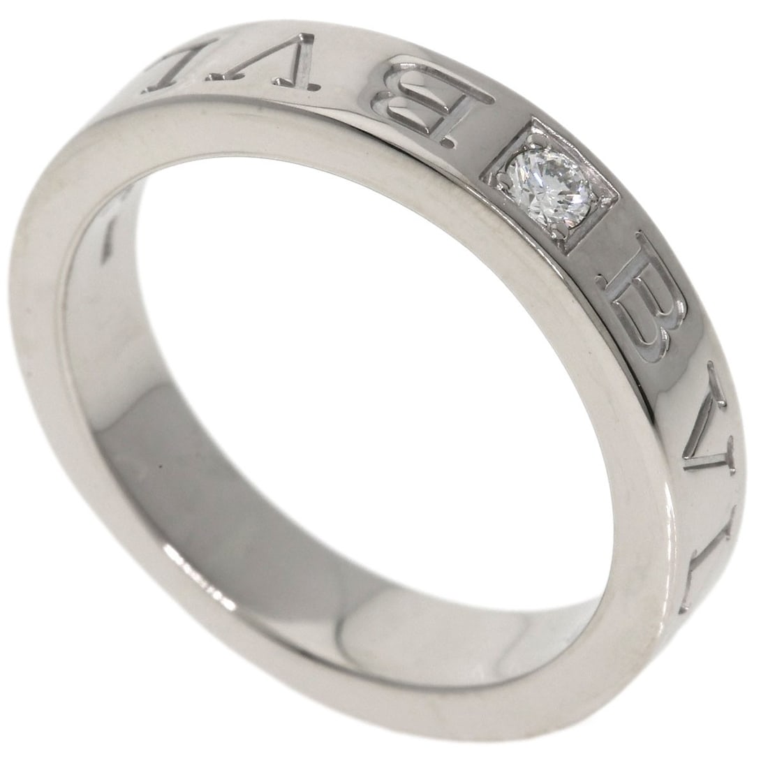 Diamond Ring Logo Double K18 White Bvlgari (1 of 8)