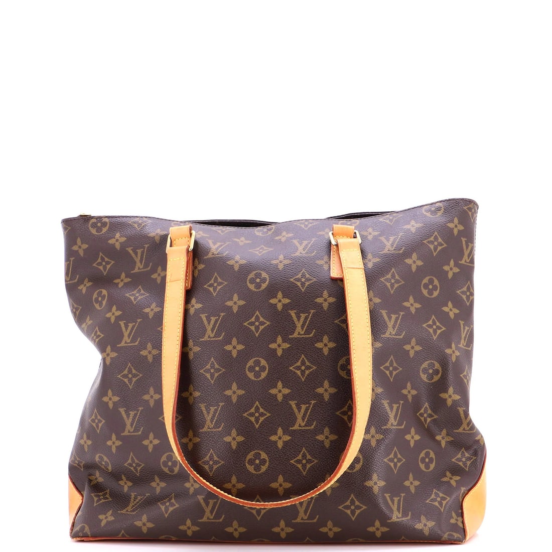 Cabas Mezzo Louis Vuitton Monogram Canvas: Cabas Mezzo Louis Vuitton Monogram Canvas Cabas Mezzo Louis Vuitton Monogram Canvas features a classic design with a rich brown leather exterior, adorned with the iconic monogram pattern. This stylish