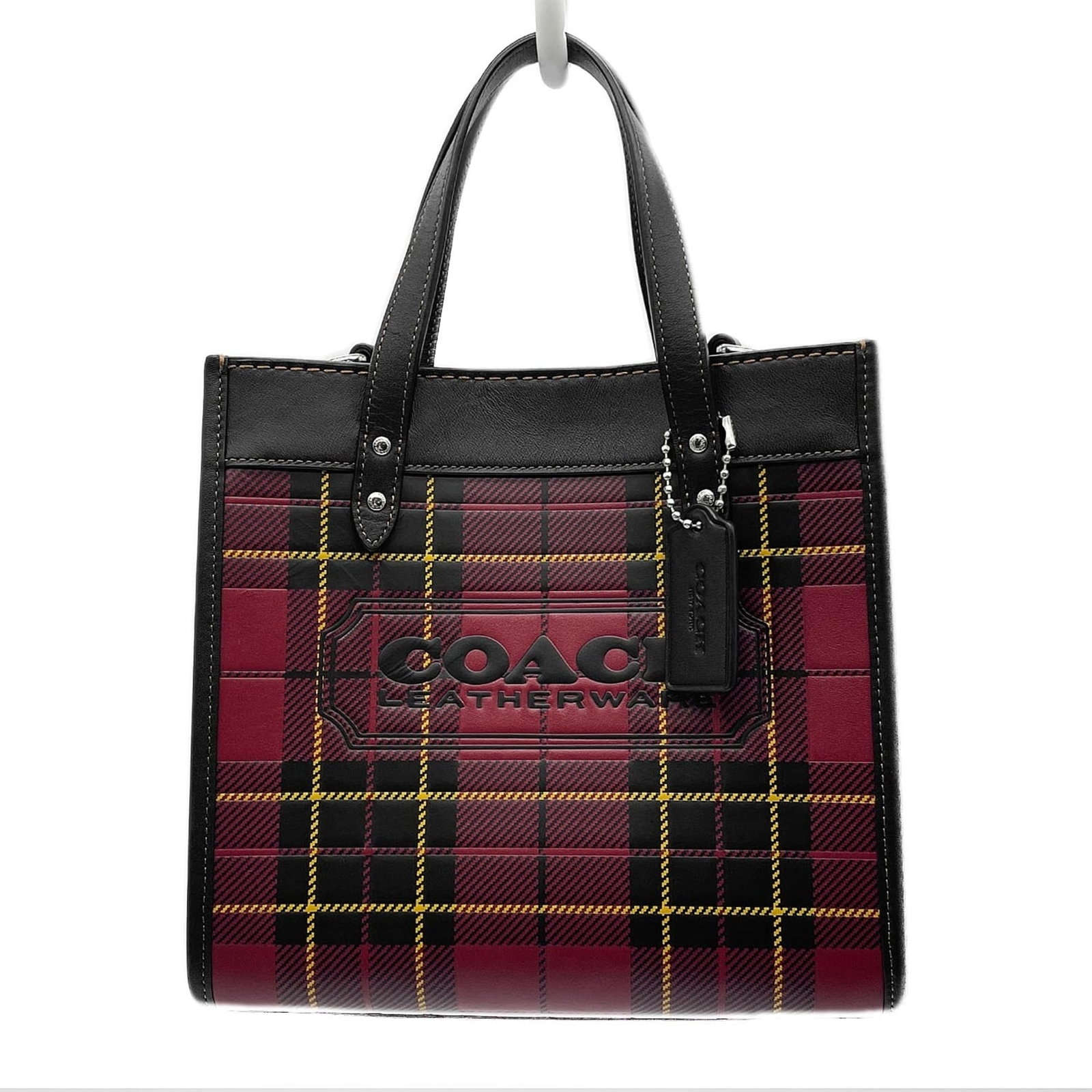 Handbag Leather Metal Shoulder Coach Bag (1 of 10)