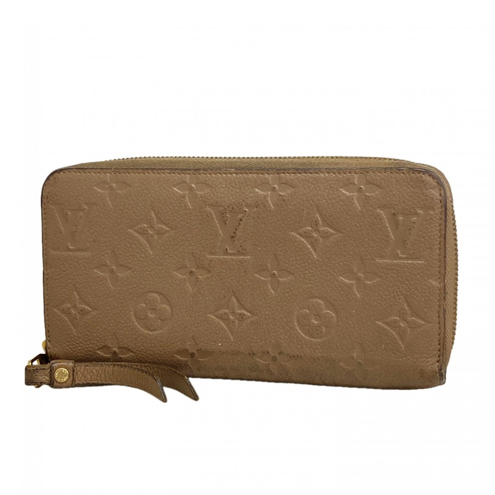Vuitton Wallet Bi Fold Louis: Vuitton Wallet Bi Fold Louis Taupe-colored Louis Vuitton wallet with bi-fold design, measuring 10cm x 19.5cm x 2.5cm. This long wallet features a classic style and signature monogram pattern. The taup