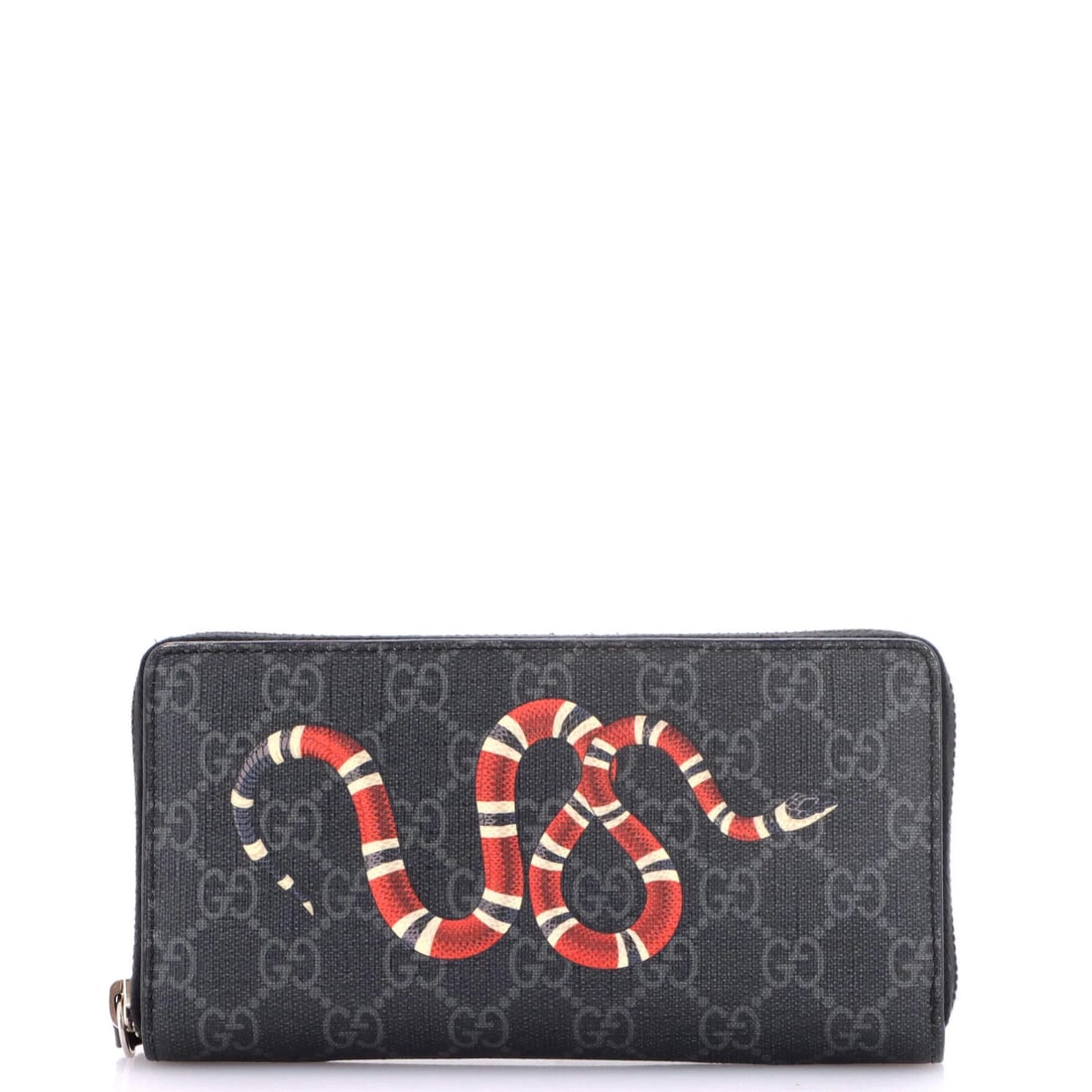 Gucci Zip Around Wallet Printed GG Coated Canvas: Gucci Zip Around Wallet Printed GG Coated Canvas Black Gucci Zip Around Wallet with Printed GG Coated Canvas Exterior, featuring a classic design and iconic logo. This wallet boasts a stylish canvas