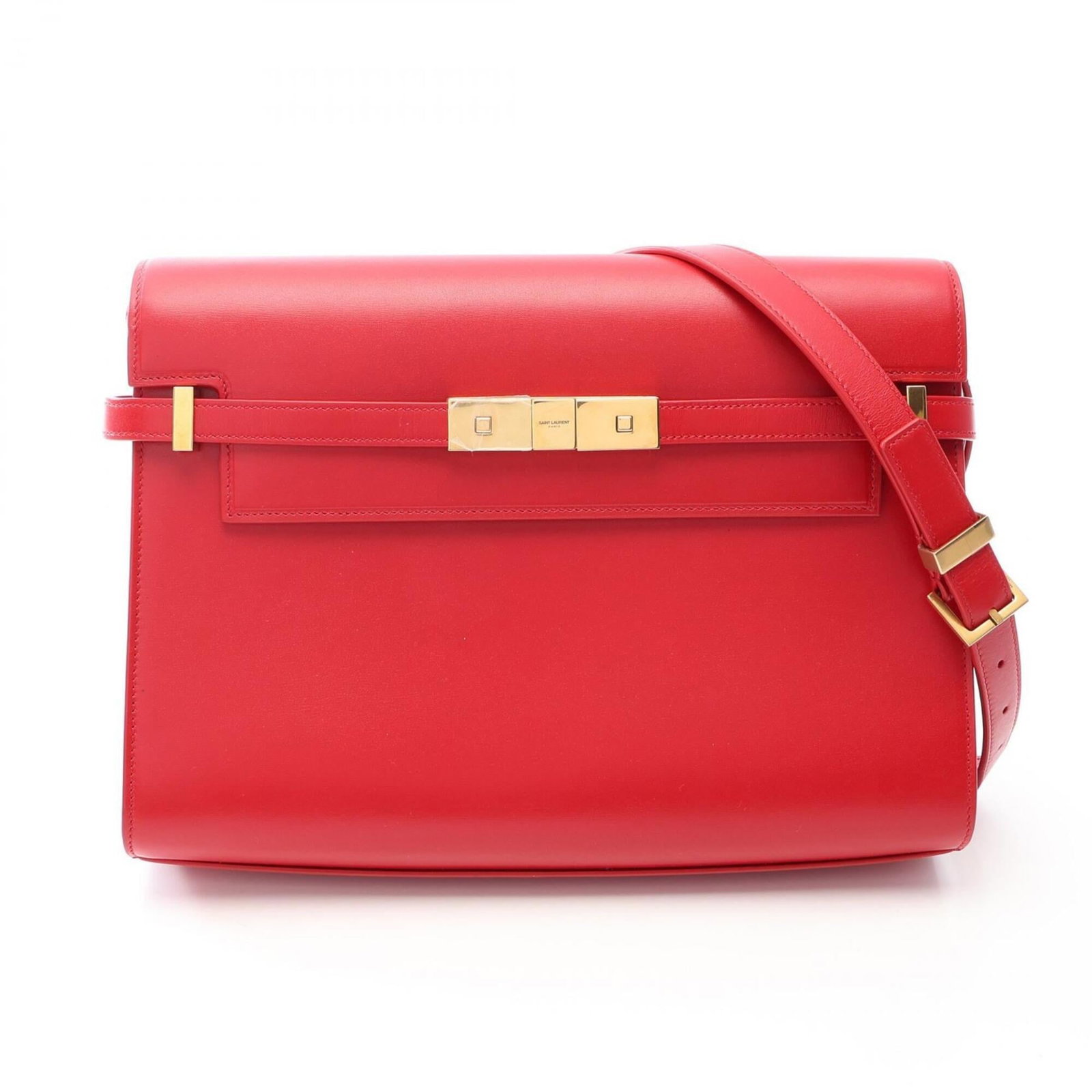Saint Laurent Yves Handbag Leather Shoulder Bag: Saint Laurent Yves Handbag Leather Shoulder Bag The Saint Laurent Yves Handbag Leather Shoulder Bag boasts a striking red leather exterior, measuring 20.5cm x 29cm x 7.5cm in size. This classic should