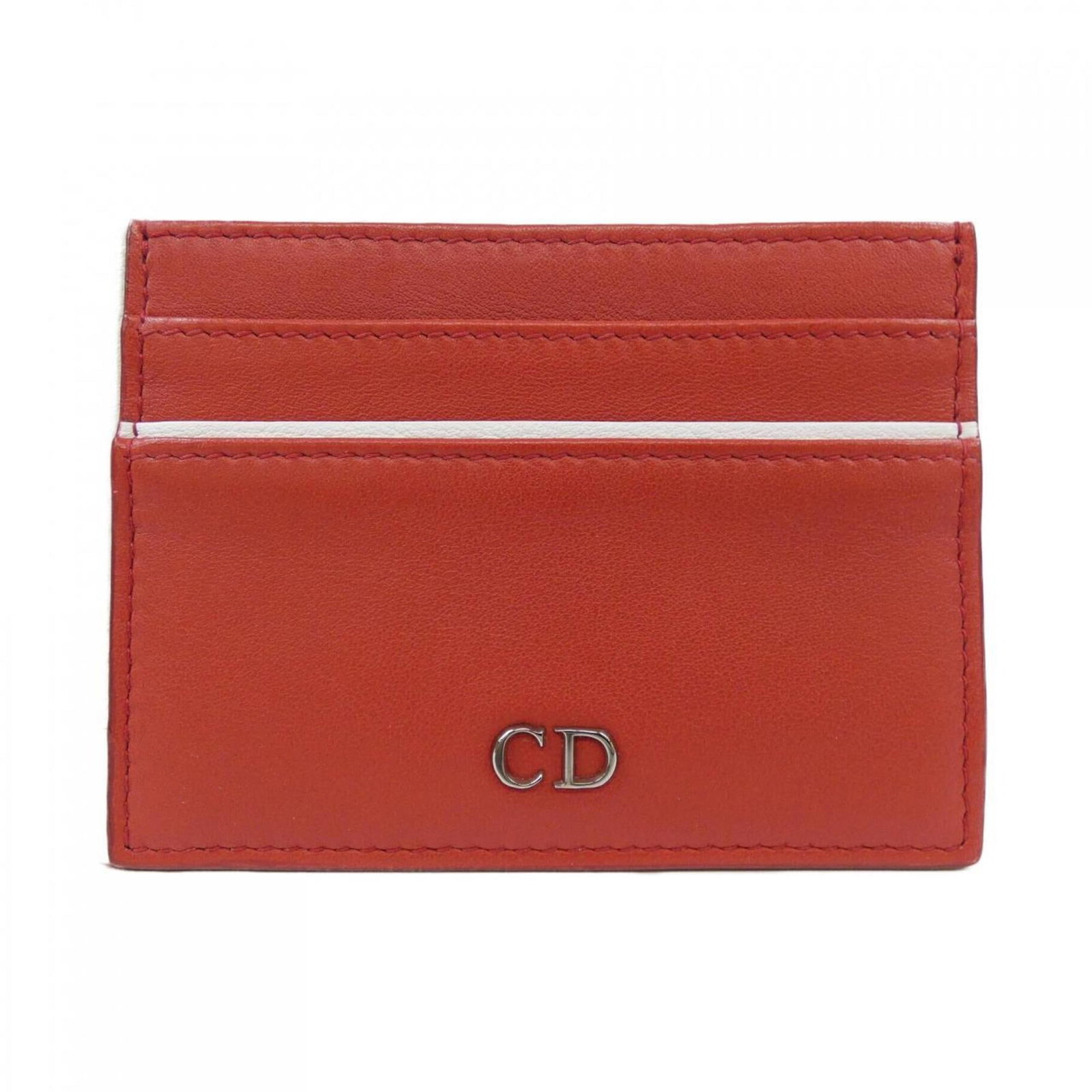 Christian Dior Business Card: Christian Dior Business Card The Christian Dior business card case boasts a striking red color, making it an eye-catching accessory. Measuring 7.5cm x 10.5cm, the compact size fits neatly in a pocket 
