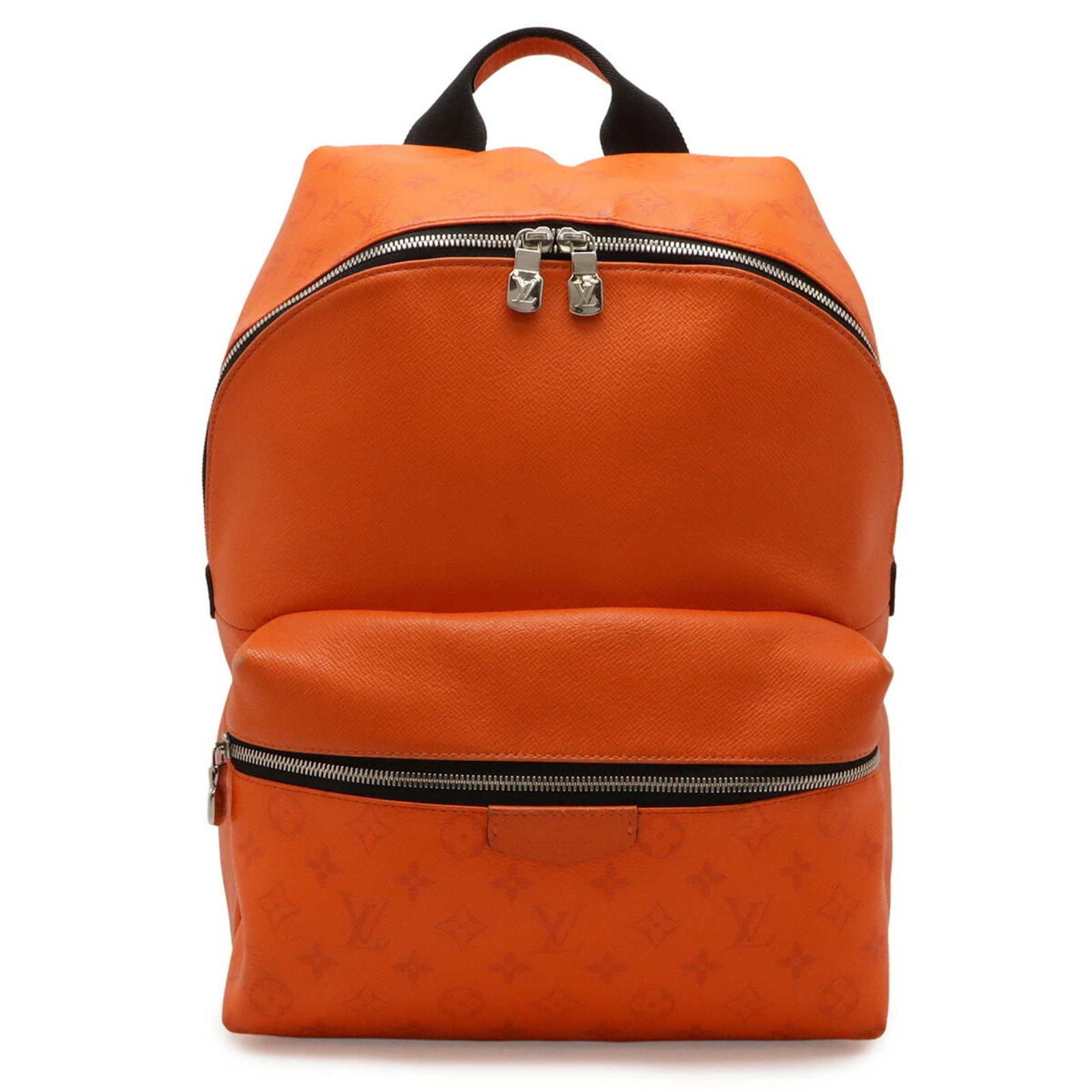 Taigarama Louis Vuitton Backpack: Taigarama Louis Vuitton Backpack Taigarama Louis Vuitton Backpack boasts its sleek design and vibrant colors, featuring the iconic Monogram Eclipse pattern in Orange. Made from Taigarama material, thi
