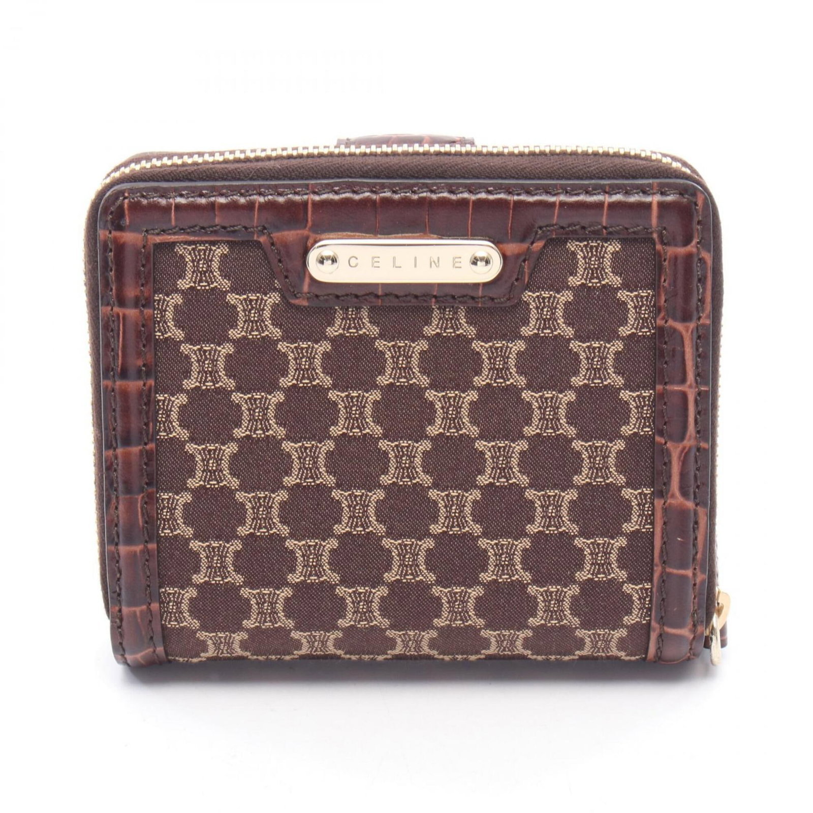 Canvas Leather Bi Fold Celine Wallet (1 of 7)