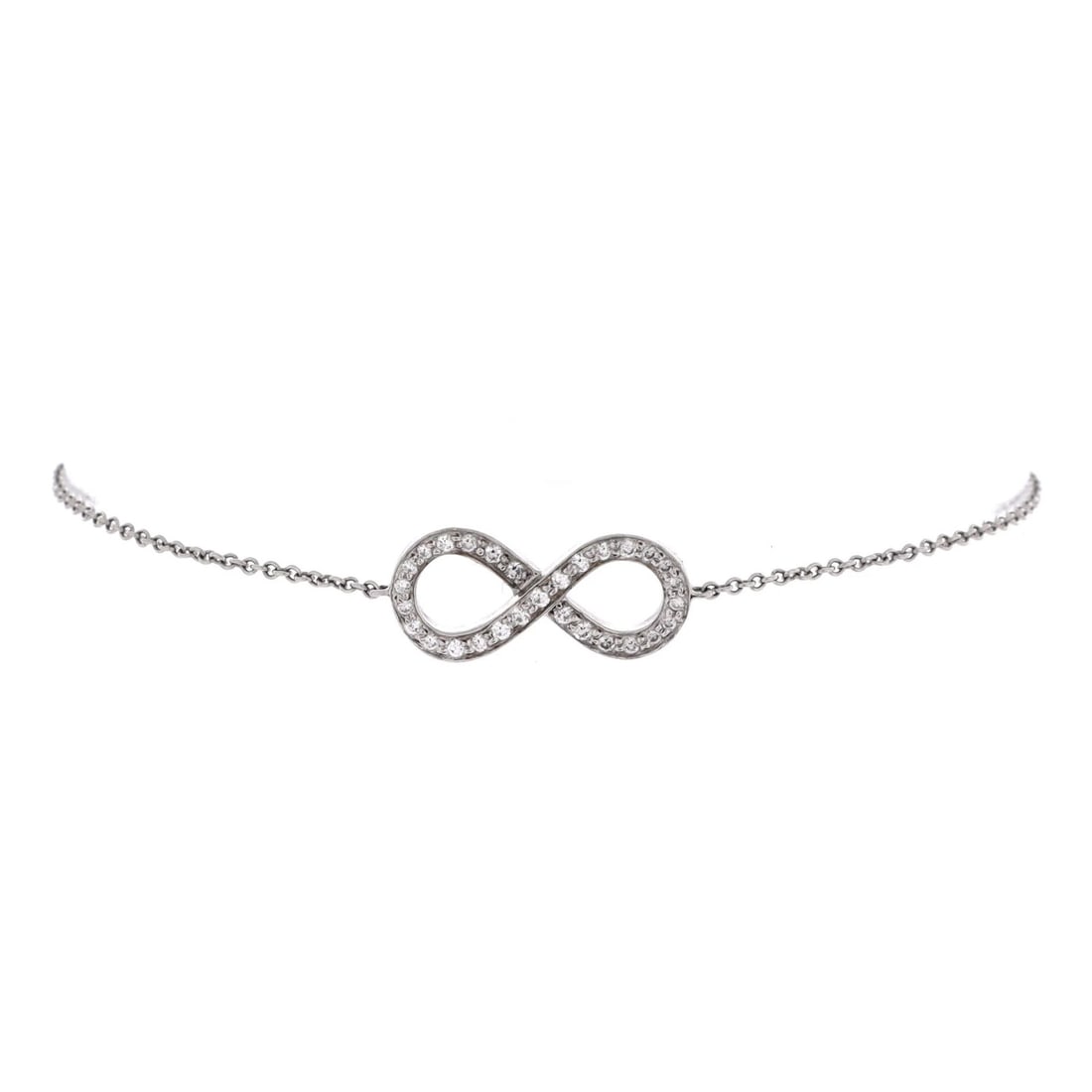 Tiffany & Co. Infinity Bracelet Platinum with Diamonds (1 of 3)