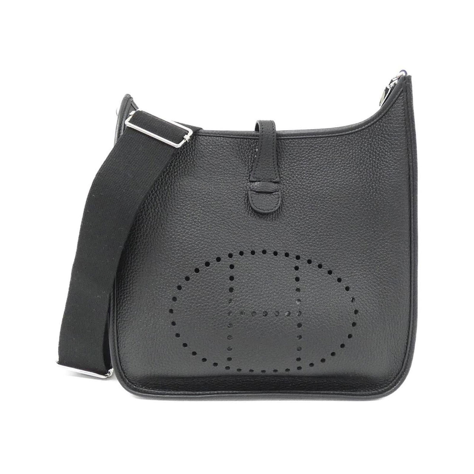 Clemence Taurillon Leather Shoulder Bag Hermes: Clemence Taurillon Leather Shoulder Bag Hermes Clemence Taurillon Leather Shoulder Bag by Hermes - A timeless and sophisticated design, this black shoulder bag features taurillon clemence leather and