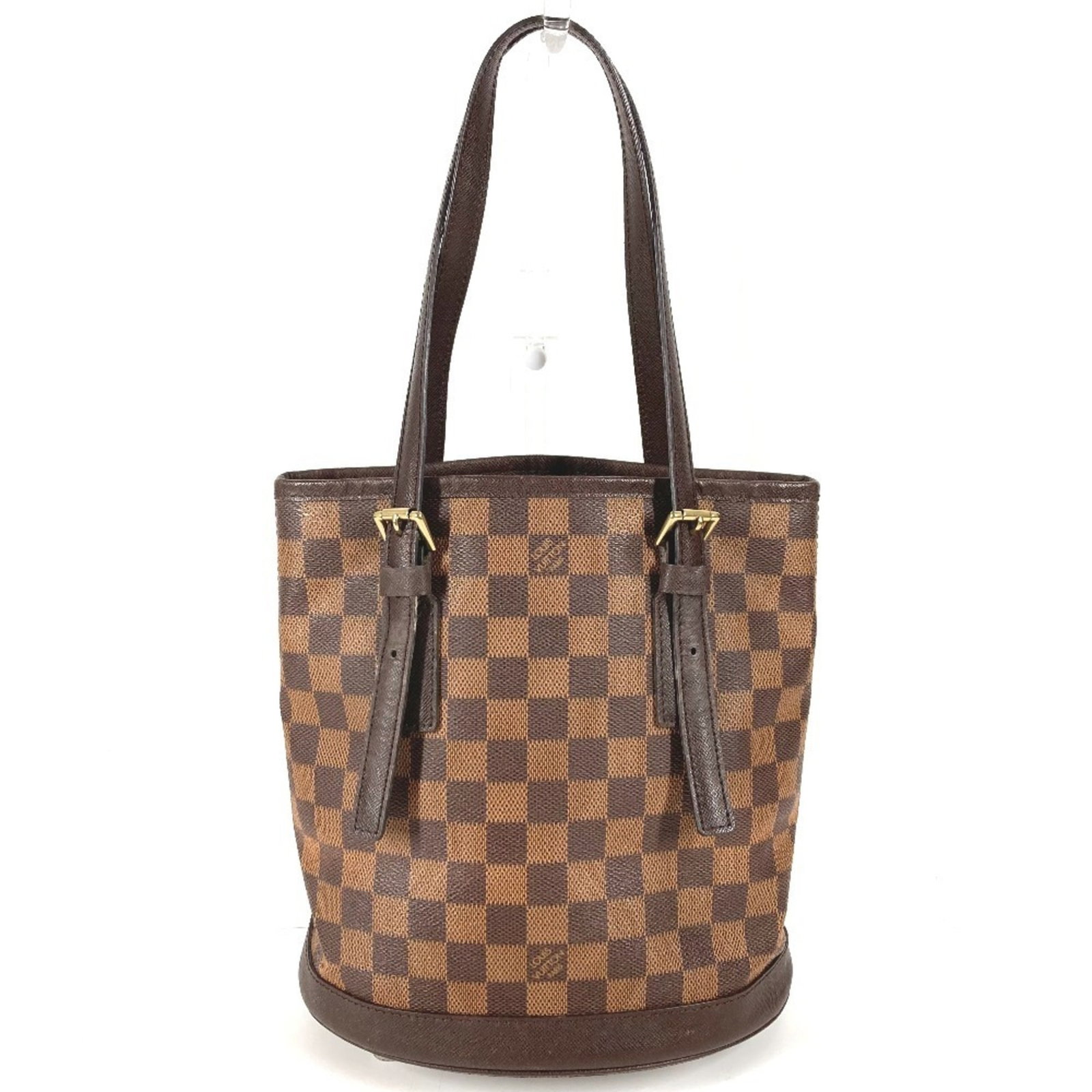 Louis Vuitton Shoulder Bag Tote Bag Damier Canvas: Louis Vuitton Shoulder Bag Tote Bag Damier Canvas Brown, Ebene Damier Canvas Louis Vuitton Shoulder Bag Tote Bag measures 24.5cm x 22.5cm x 15.5cm. This bag features the iconic Damier canvas material 
