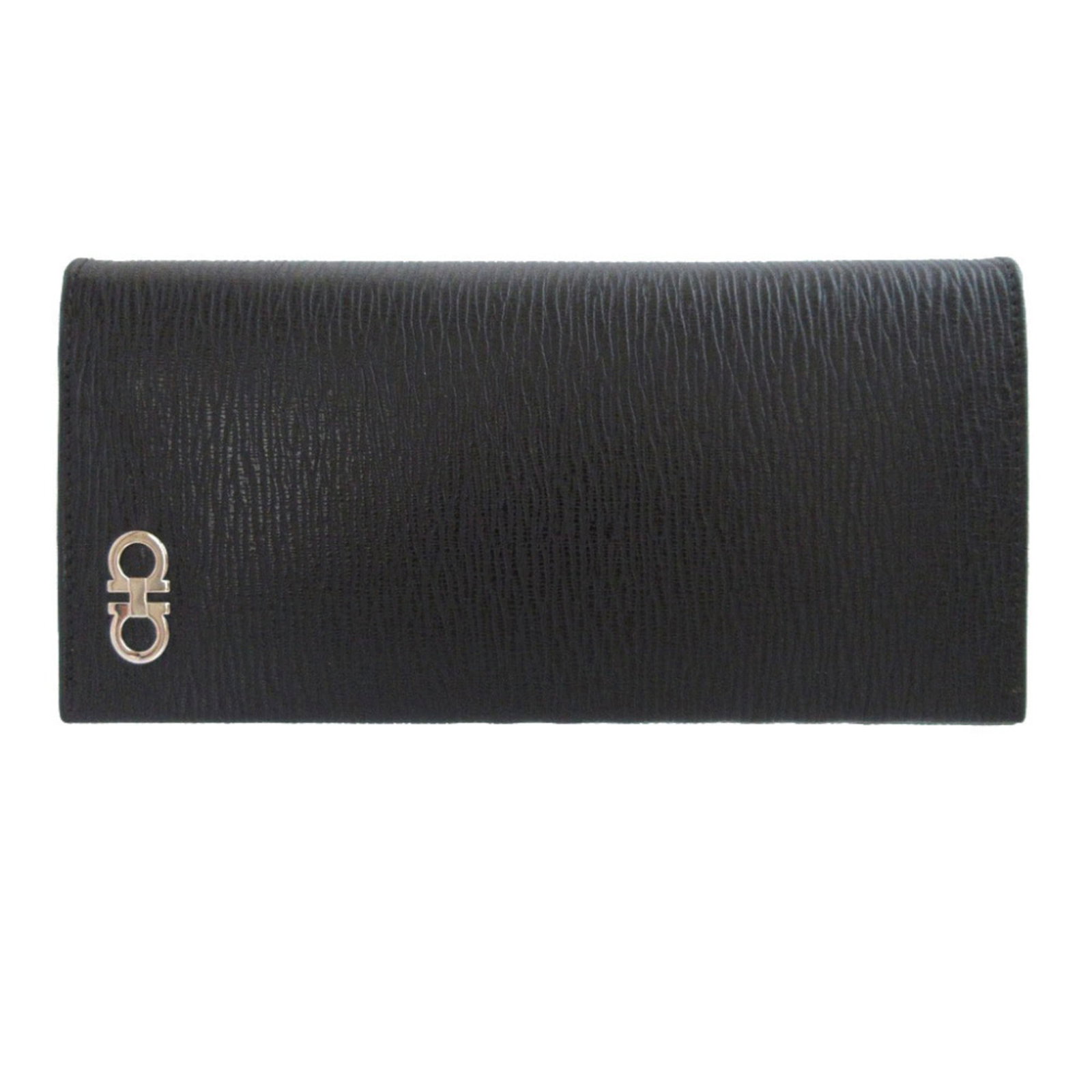Long Wallet Ferragamo Salvatore Bi Fold Leather: Long Wallet Ferragamo Salvatore Bi Fold Leather Black and red leather bi-fold wallet from Salvatore Ferragamo, measuring 9cm x 18.5cm x 1.7cm in size. This long wallet features a classic design with c