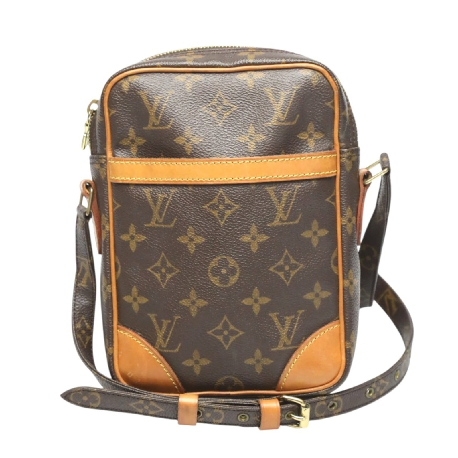 Shoulder Bag Monogram Canvas by Louis Vuitton: Shoulder Bag Monogram Canvas by Louis Vuitton Monogram canvas in brown, the iconic Louis Vuitton shoulder bag features a timeless design with clean lines and classic style. Made from high-quality