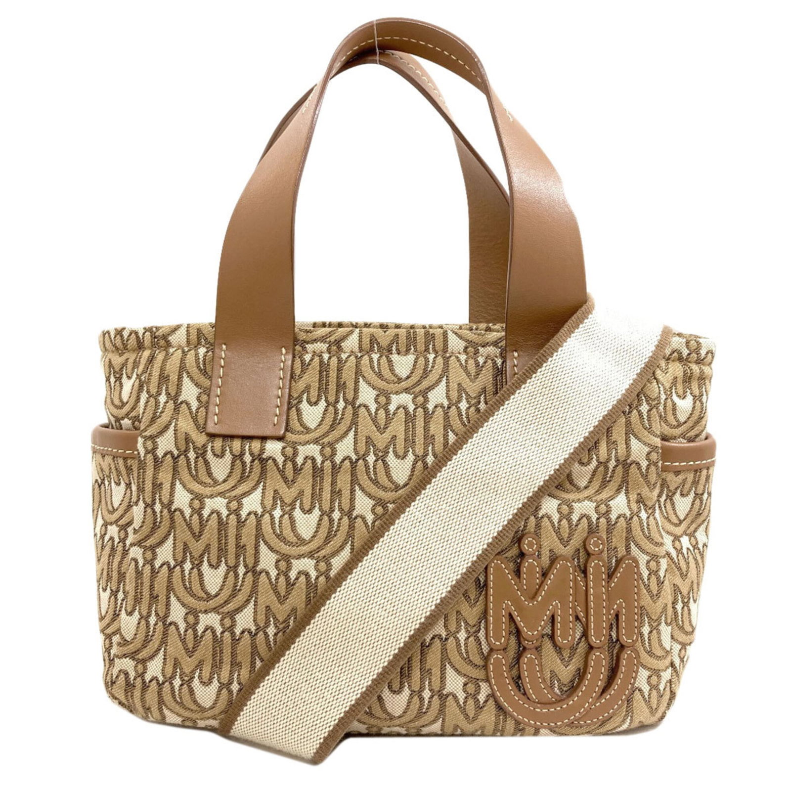 Handbag Canvas: Handbag Canvas Item Specifics: Brand: Miu Miu Type: Handbag Material: Canvas Color: Brown Gender: Women Size (HxWxD): 17cm x 23cm x 11cm / 6.69'' x 9.05'' x 4.33'' Product Disclaimer: Pre-owned