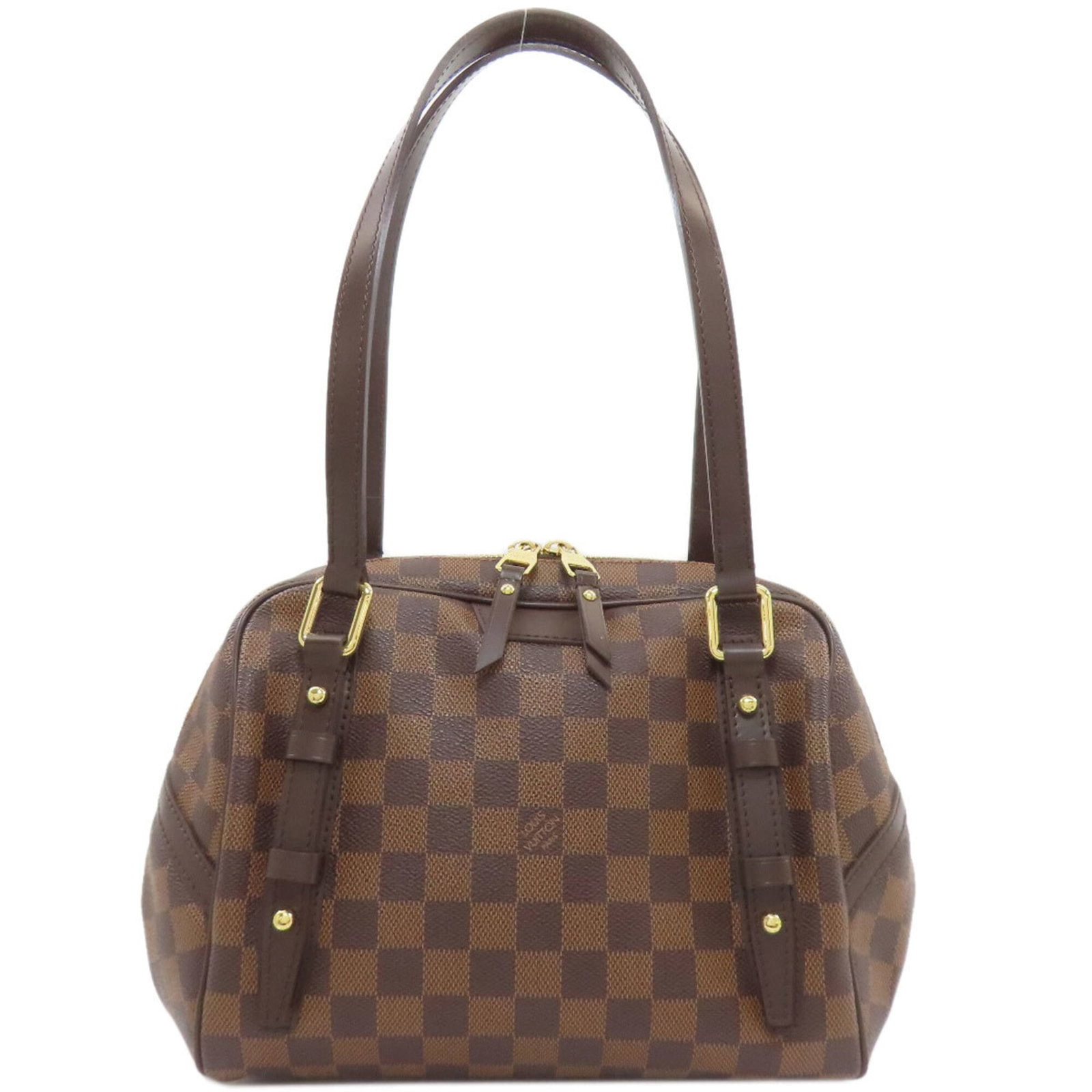 Damier Canvas Handbag Louis Vuitton: Damier Canvas Handbag Louis Vuitton Damier Canvas Handbag in Brown, Ebene. This Louis Vuitton handbag features the iconic Damier canvas pattern and measures 21cm x 25cm x 12cm. Made from high-quality