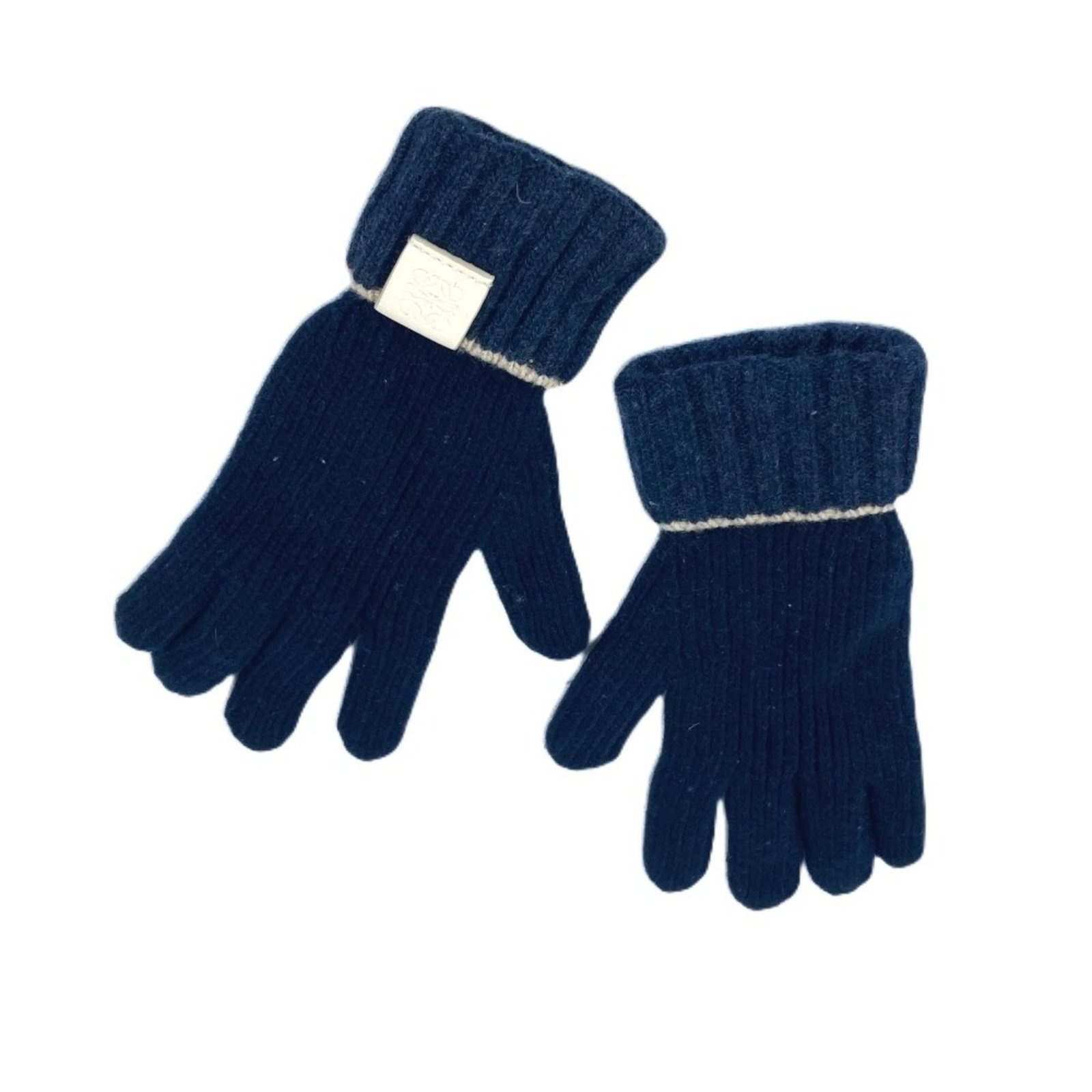 Loewe warm gloves wool: Loewe warm gloves wool Navy wool gloves from Loewe, featuring a classic design with no padding for a snug fit. Made from high-quality wool, these warm gloves are designed to keep hands cozy on chilly 